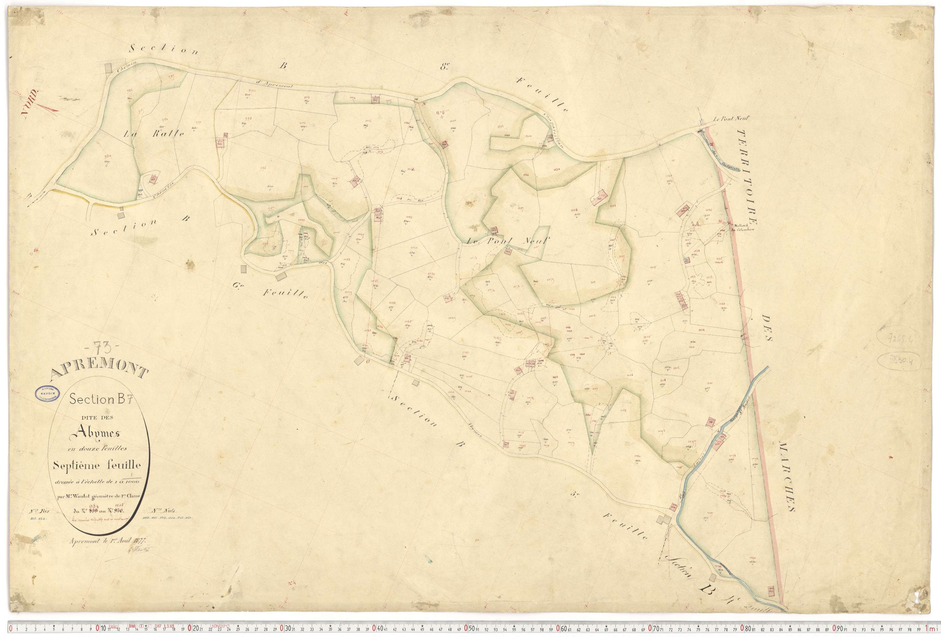 Apremont - Cadastre français (1879).