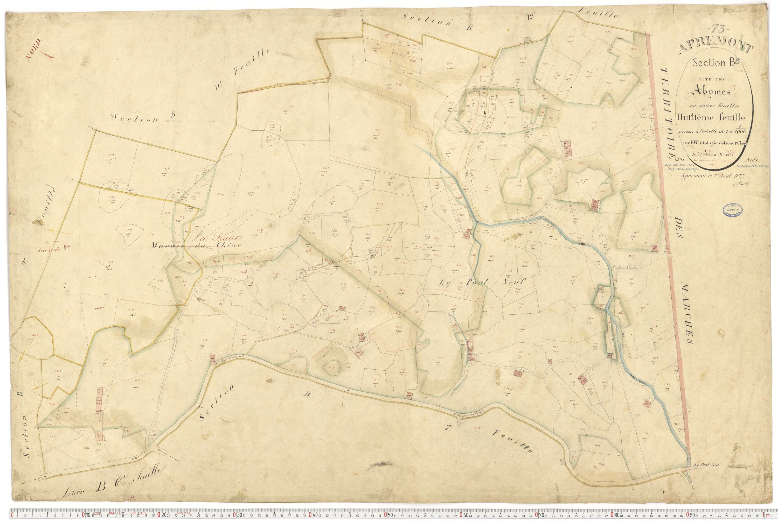 Apremont - Cadastre français (1879).