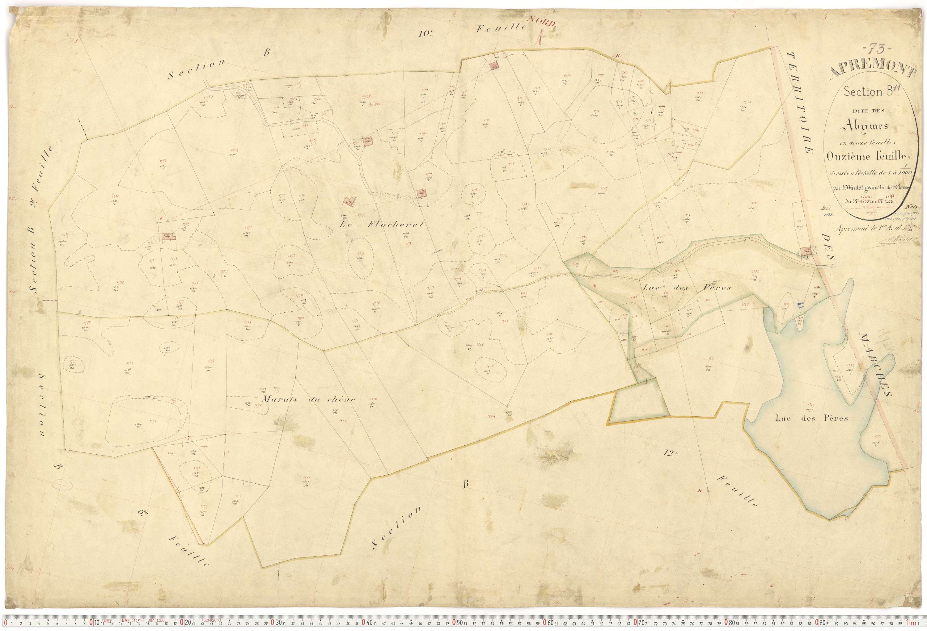 Apremont - Cadastre français (1879).
