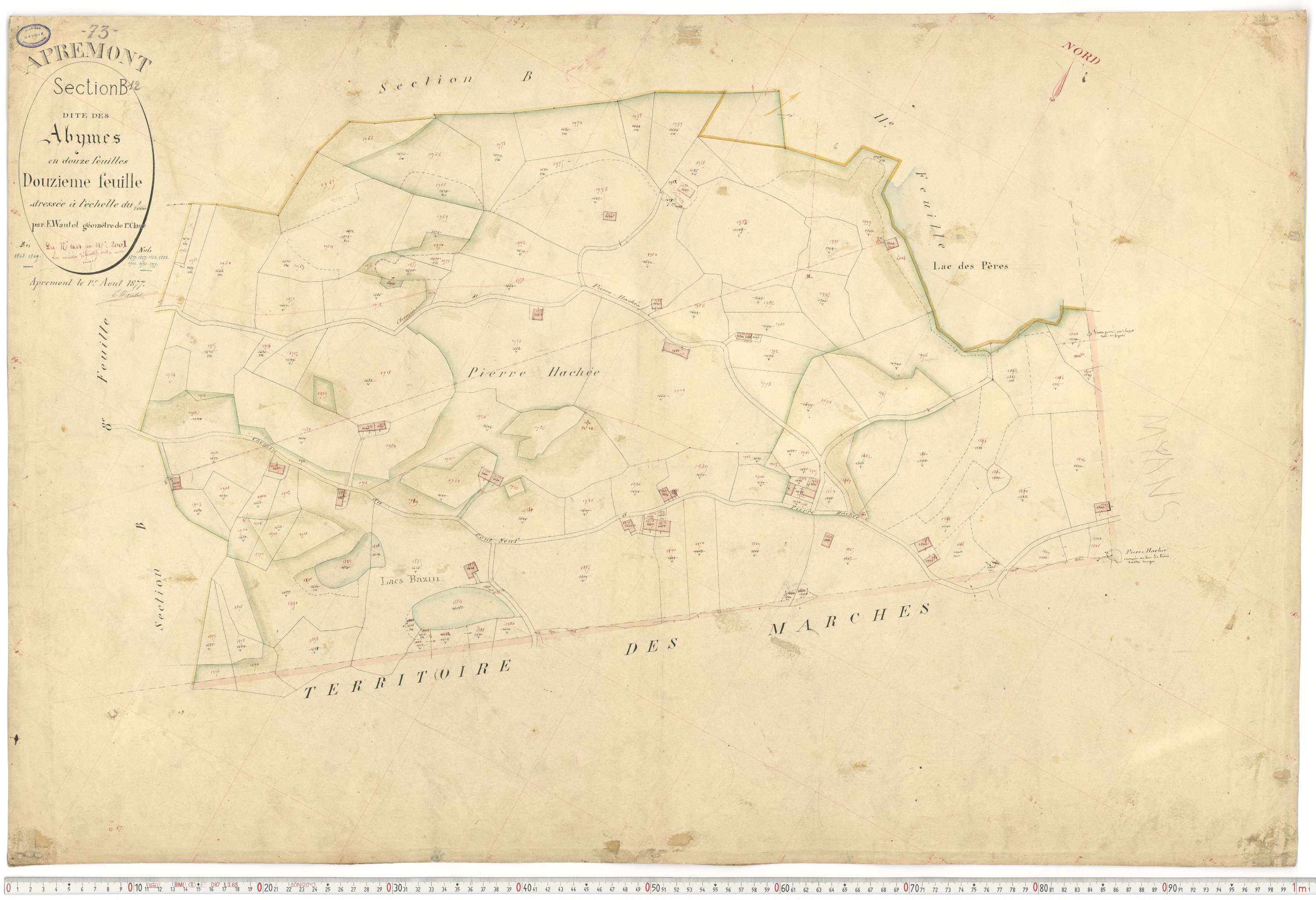 Apremont - Cadastre français (1879).