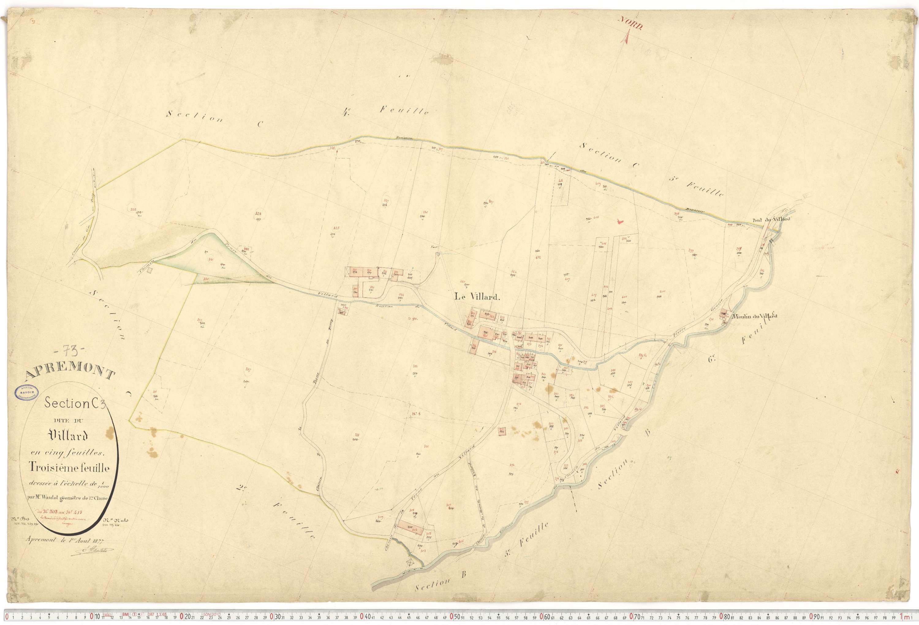 Apremont - Cadastre français (1879).