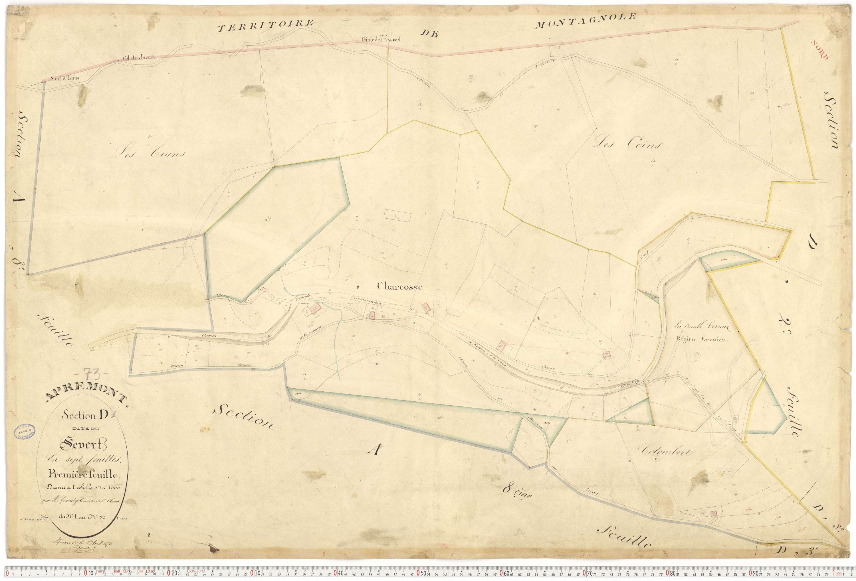 Apremont - Cadastre français (1879).