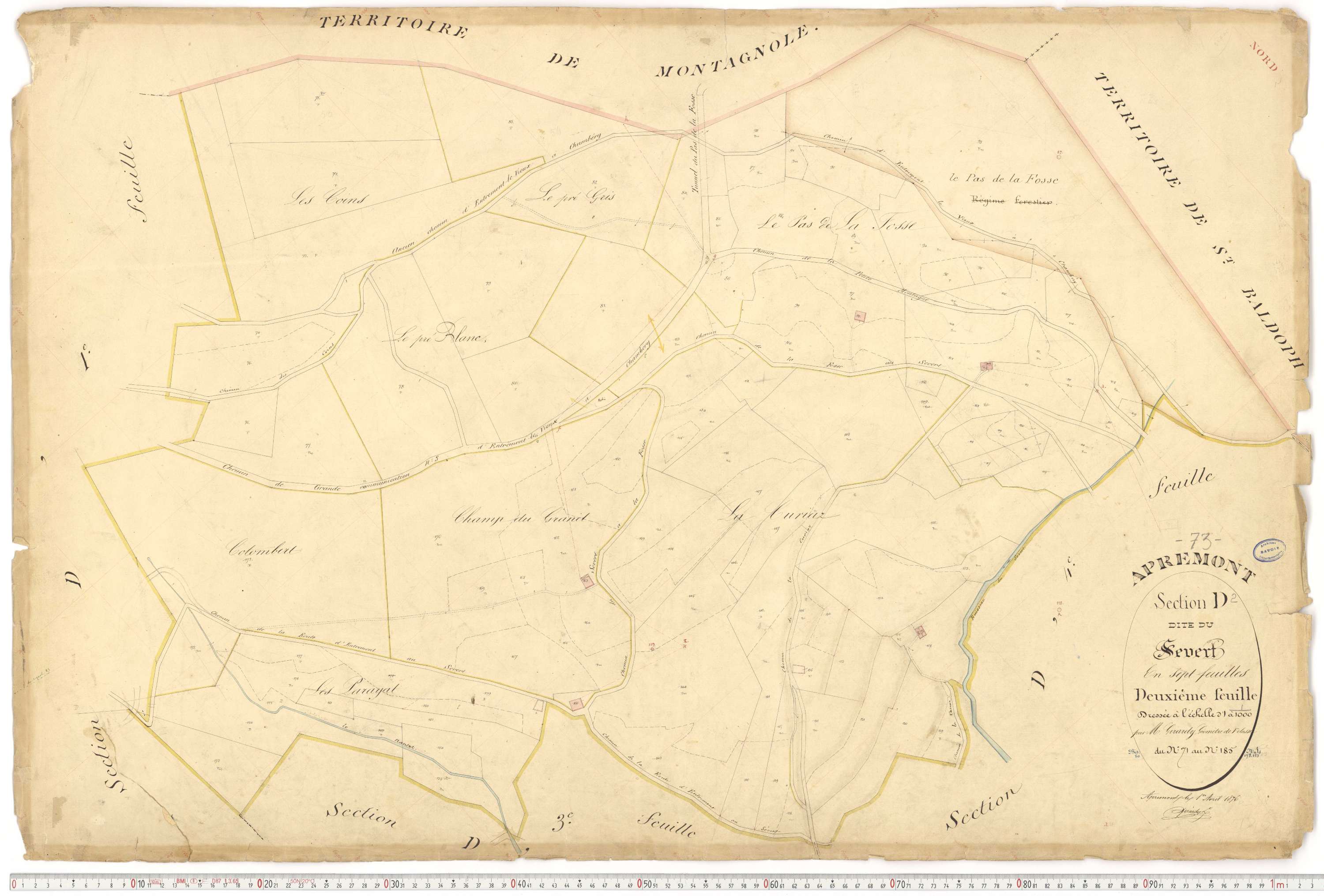 Apremont - Cadastre français (1879).