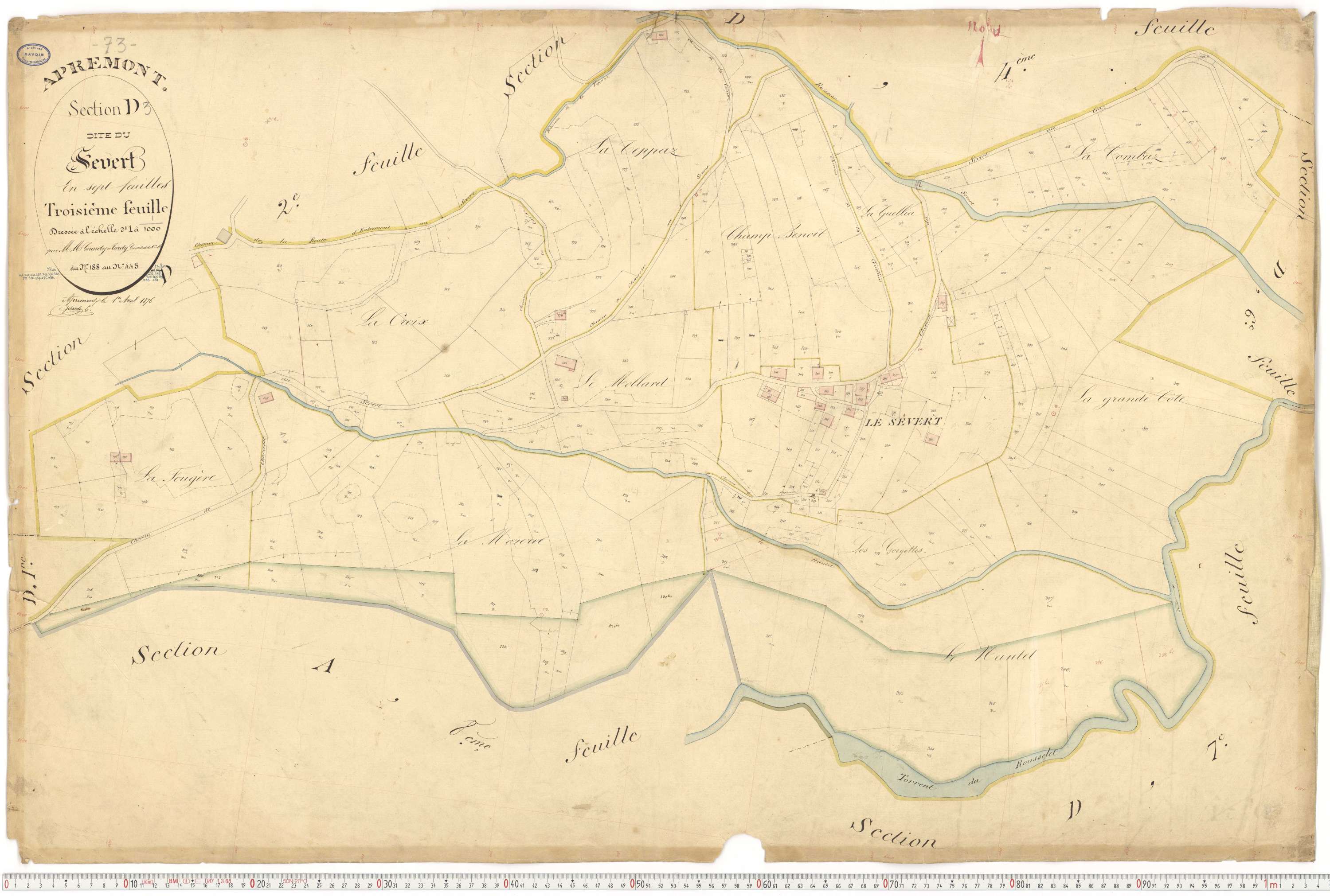 Apremont - Cadastre français (1879).