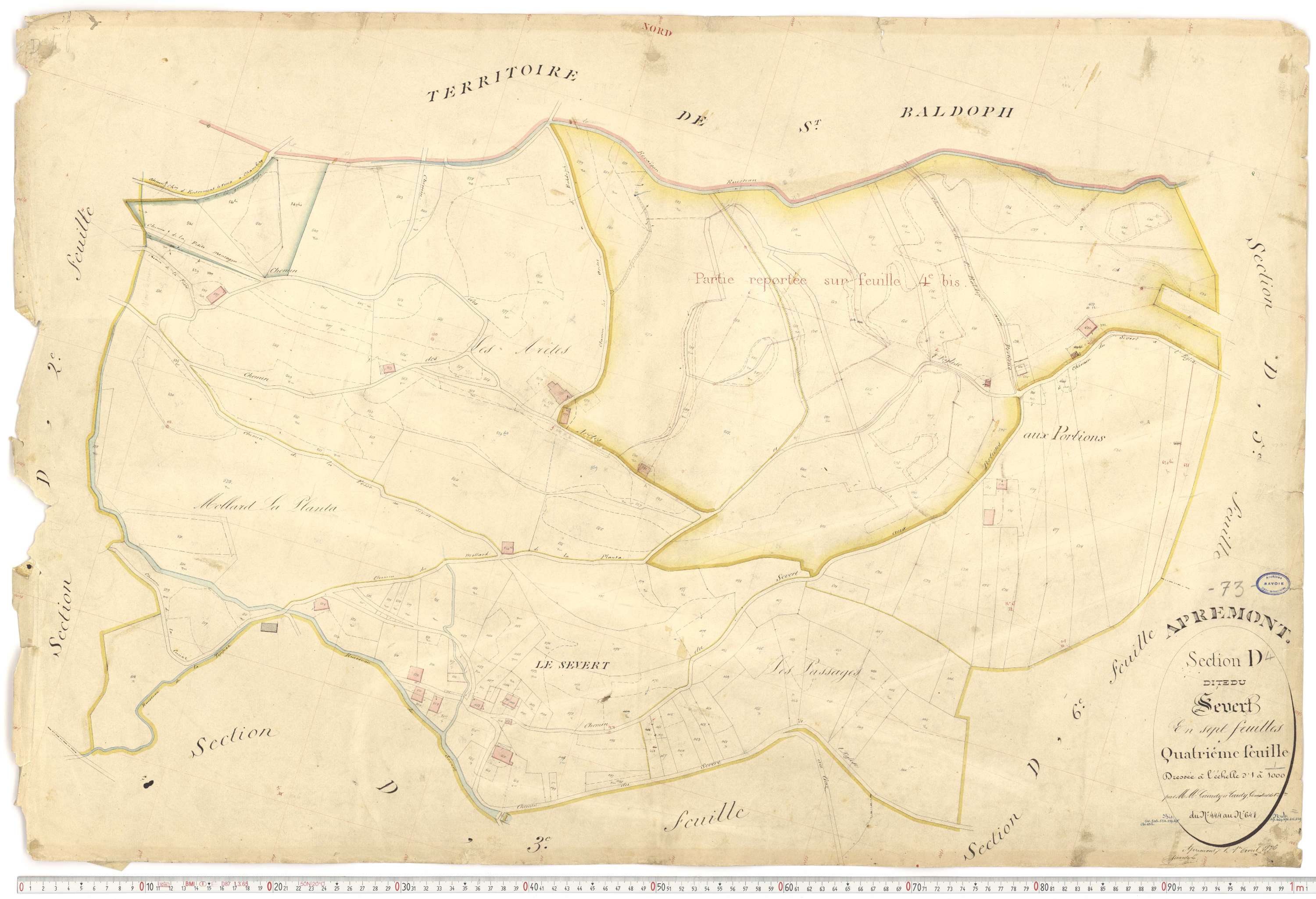 Apremont - Cadastre français (1879).