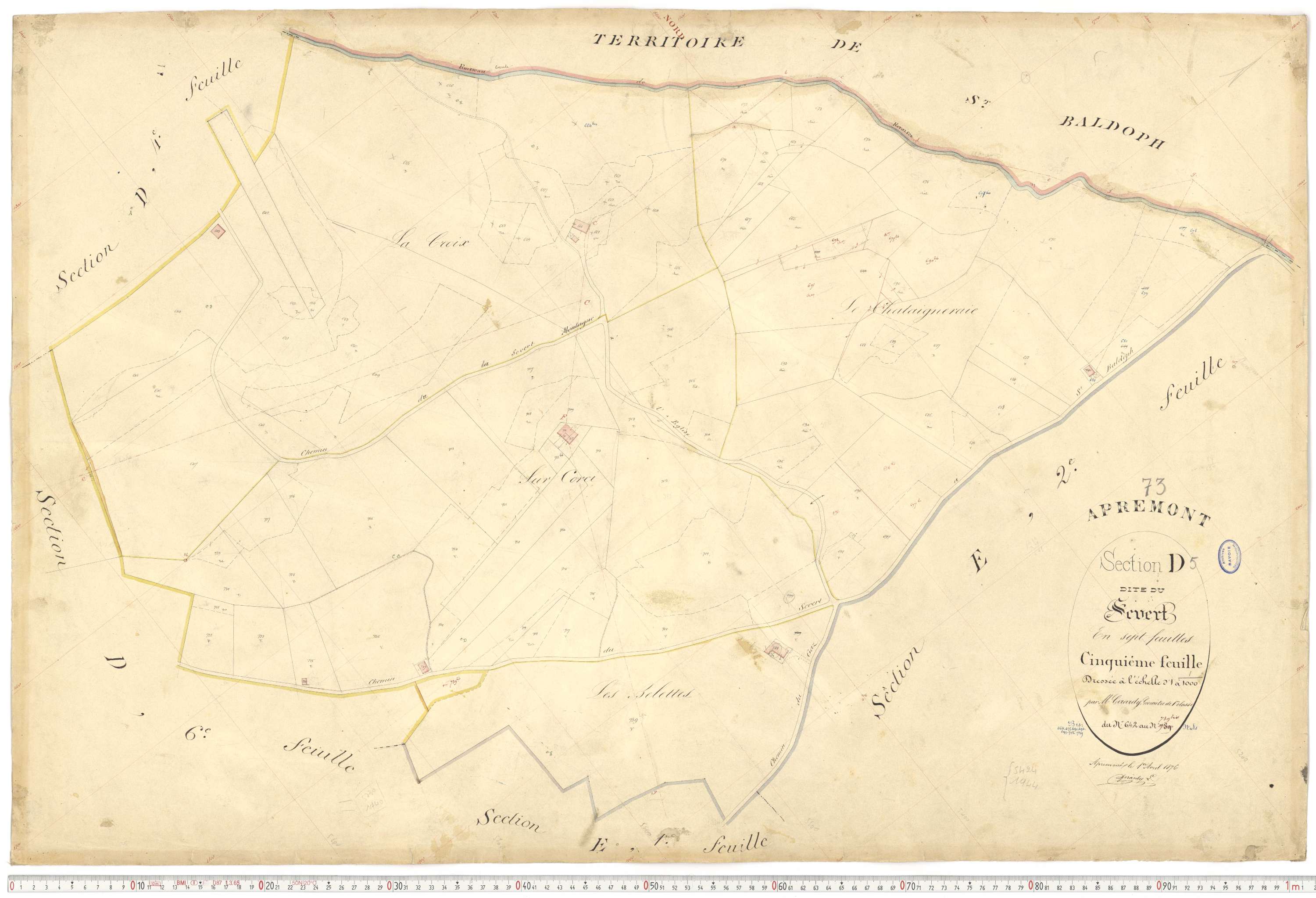 Apremont - Cadastre français (1879).
