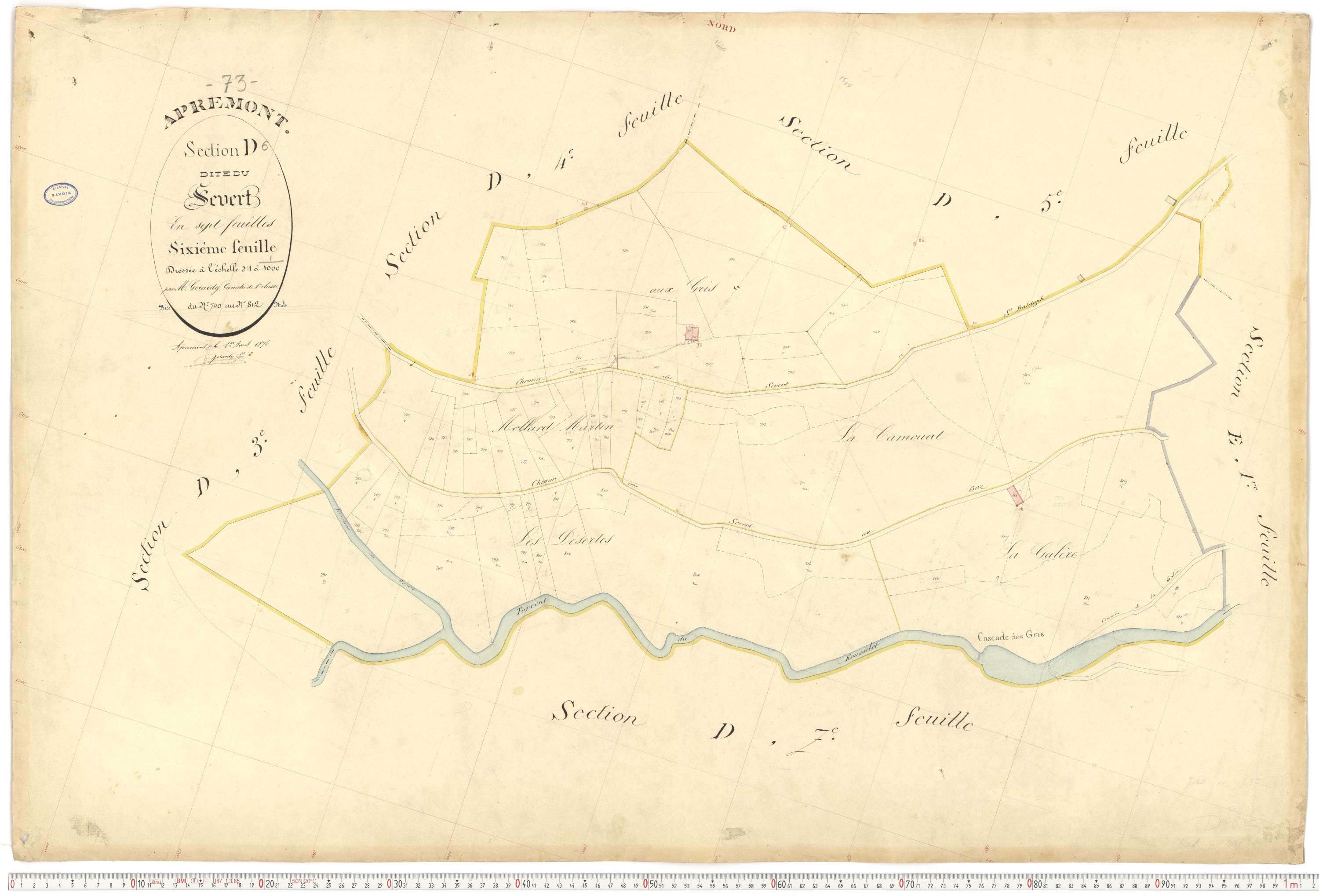 Apremont - Cadastre français (1879).