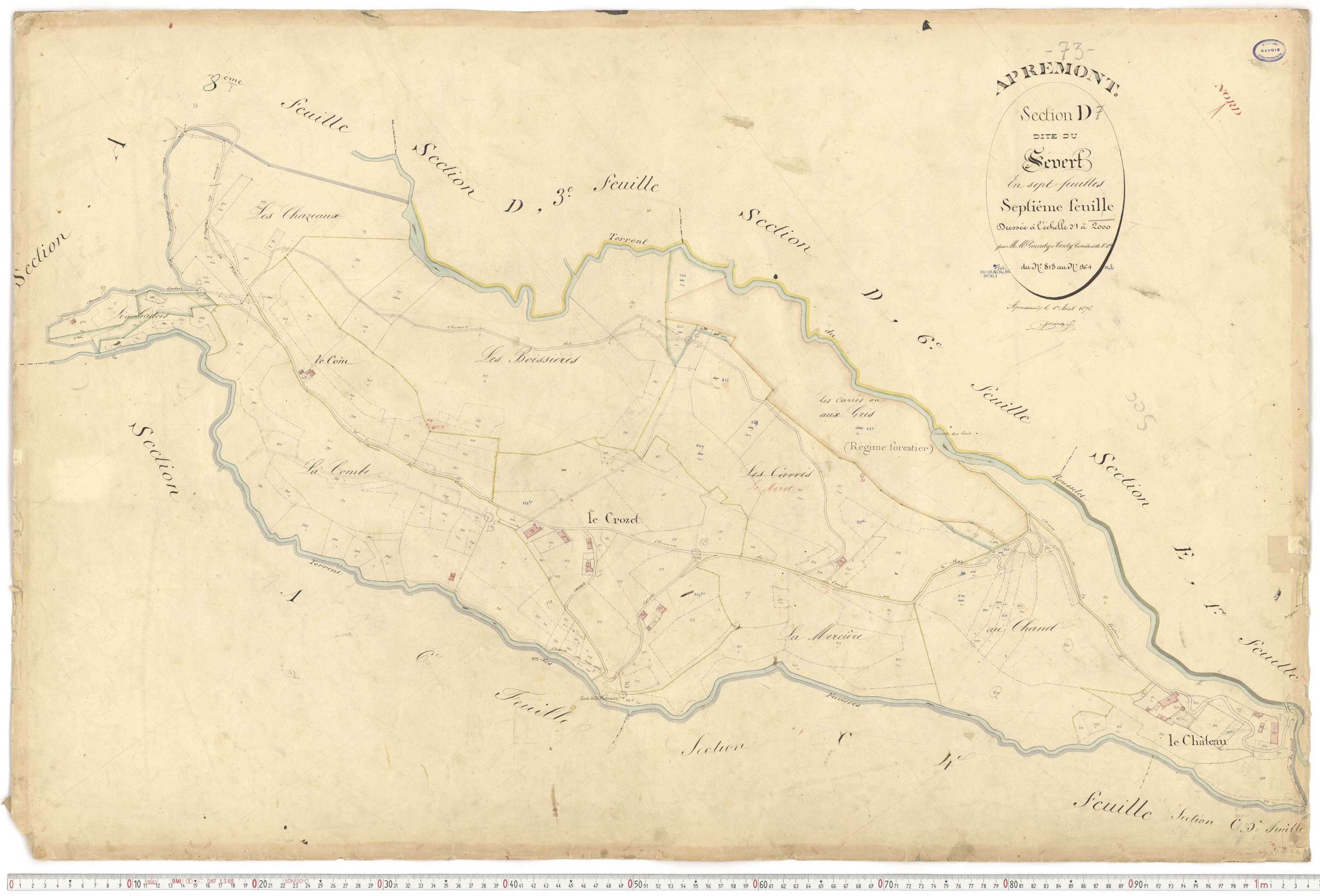 Apremont - Cadastre français (1879).