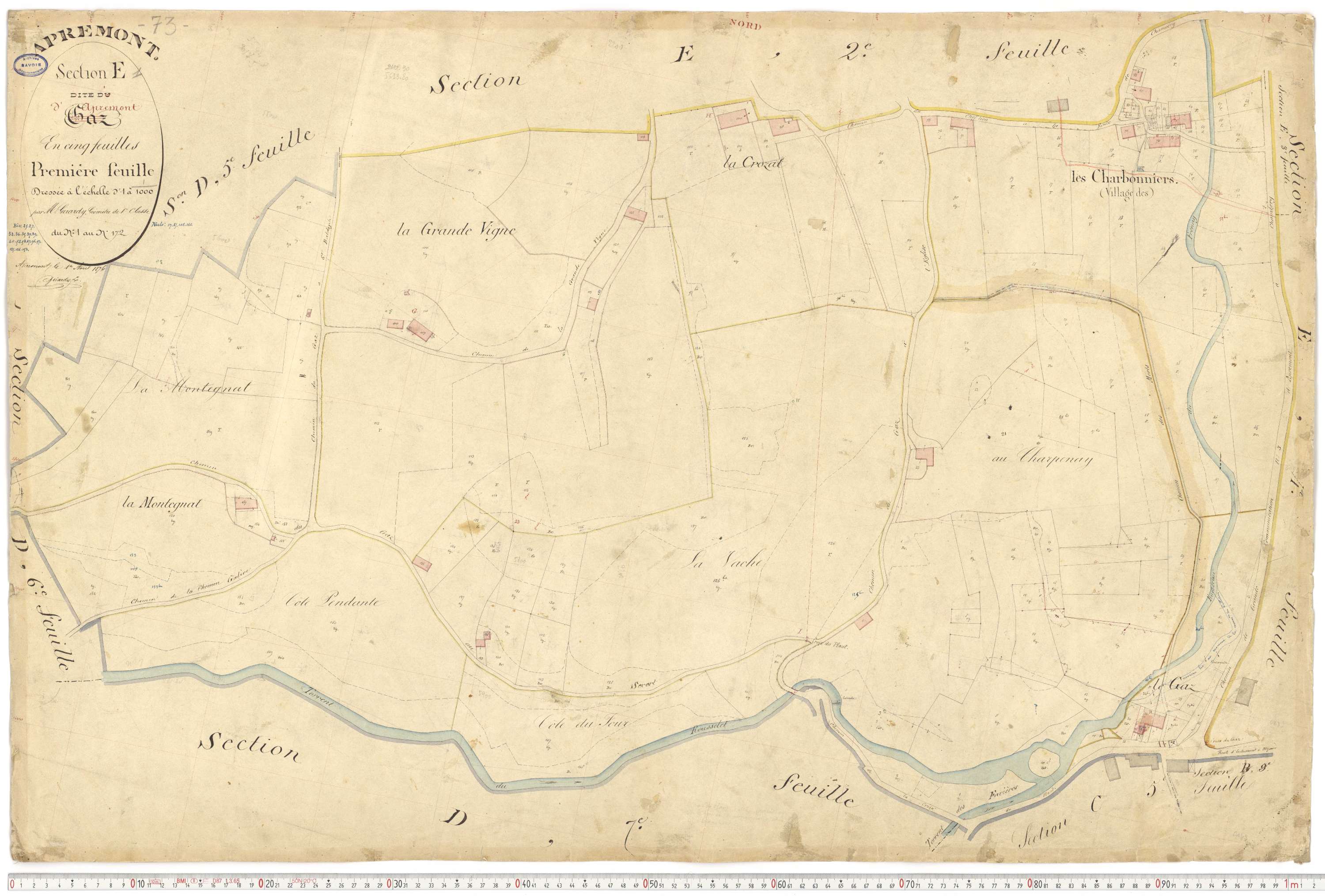 Apremont - Cadastre français (1879).