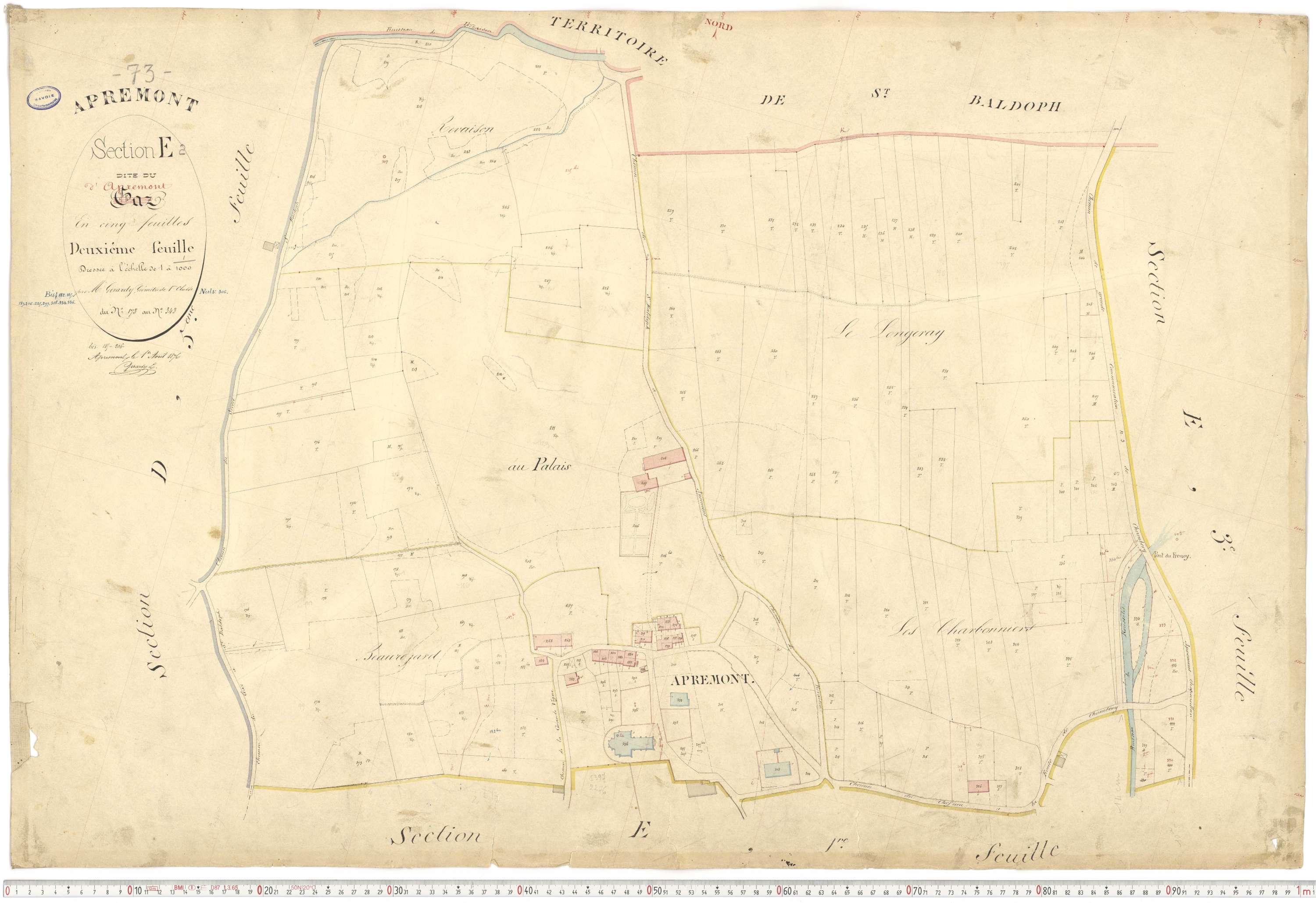 Apremont - Cadastre français (1879).