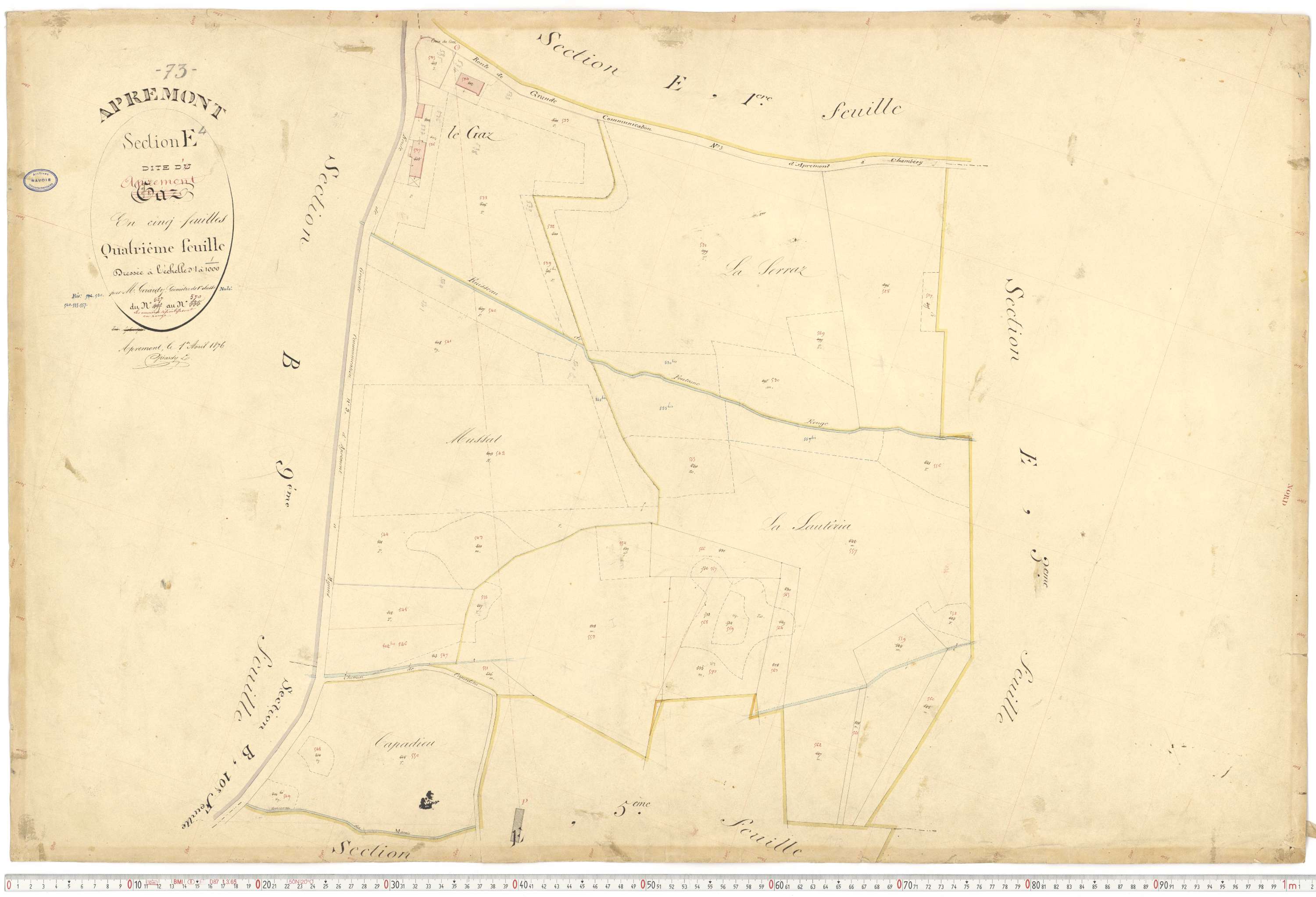 Apremont - Cadastre français (1879).