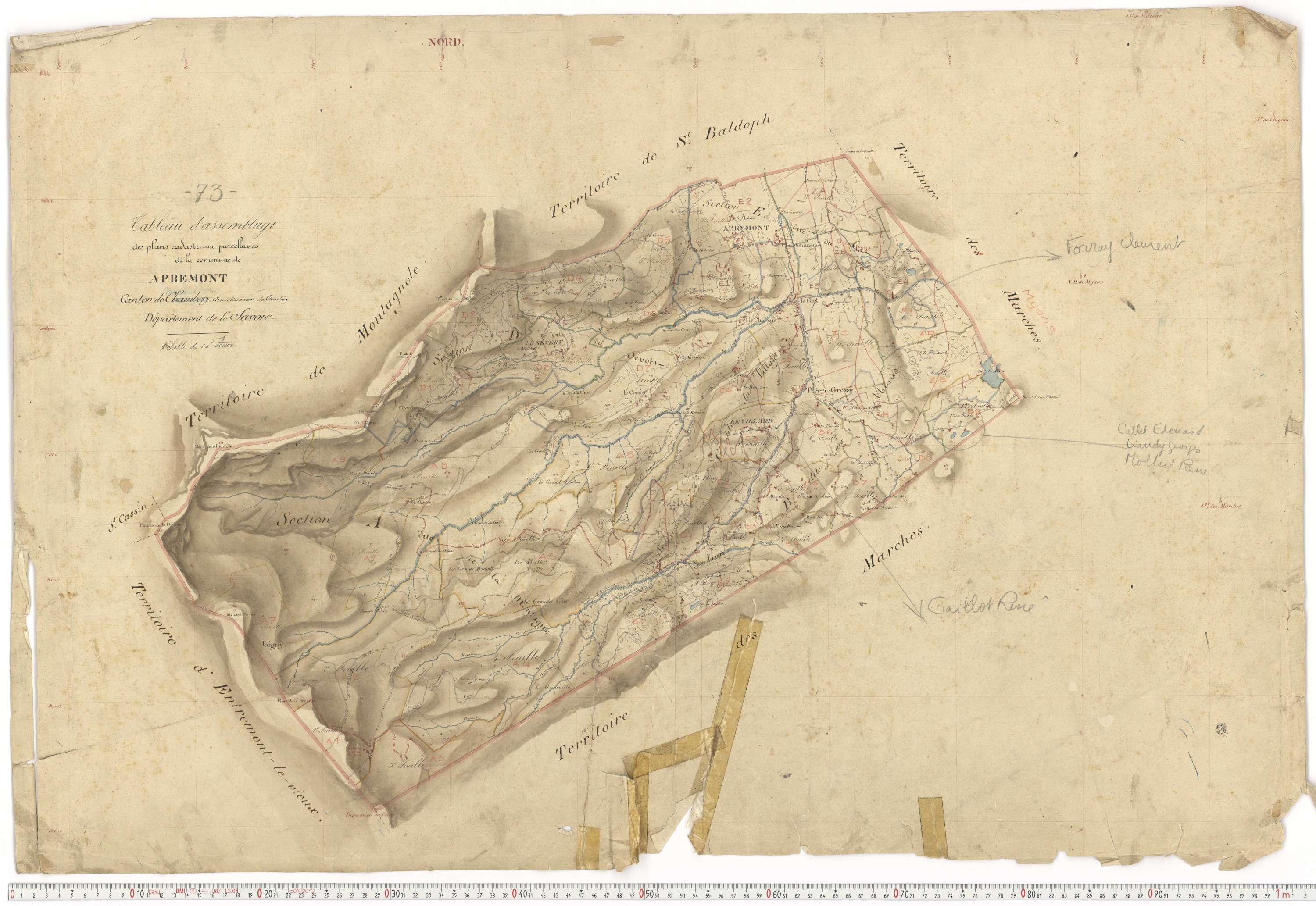Apremont - Cadastre français (1879).