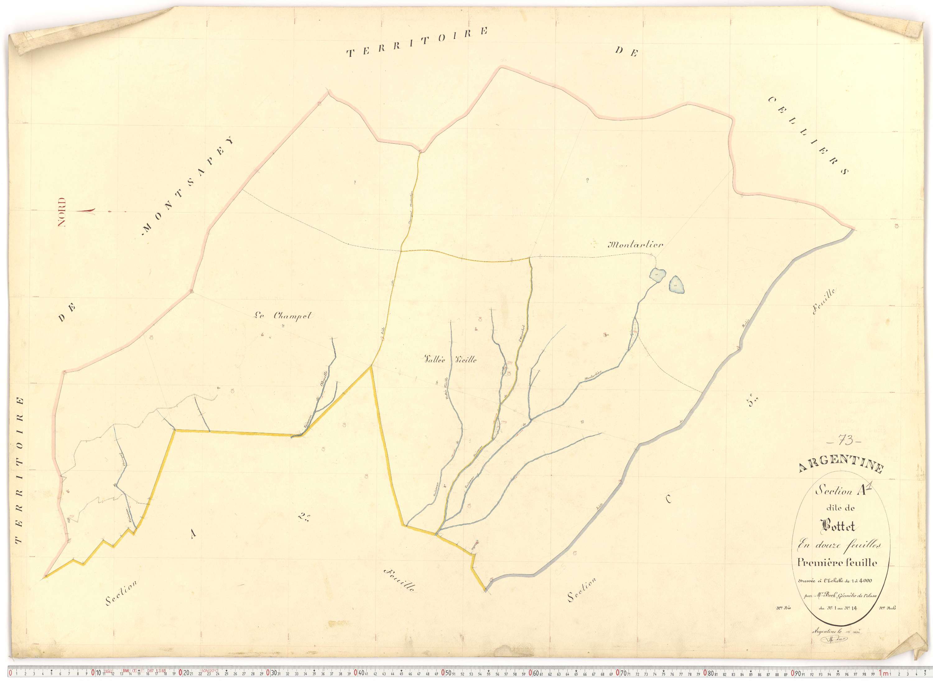 Argentine - Plans cadastraux du premier cadastre français.