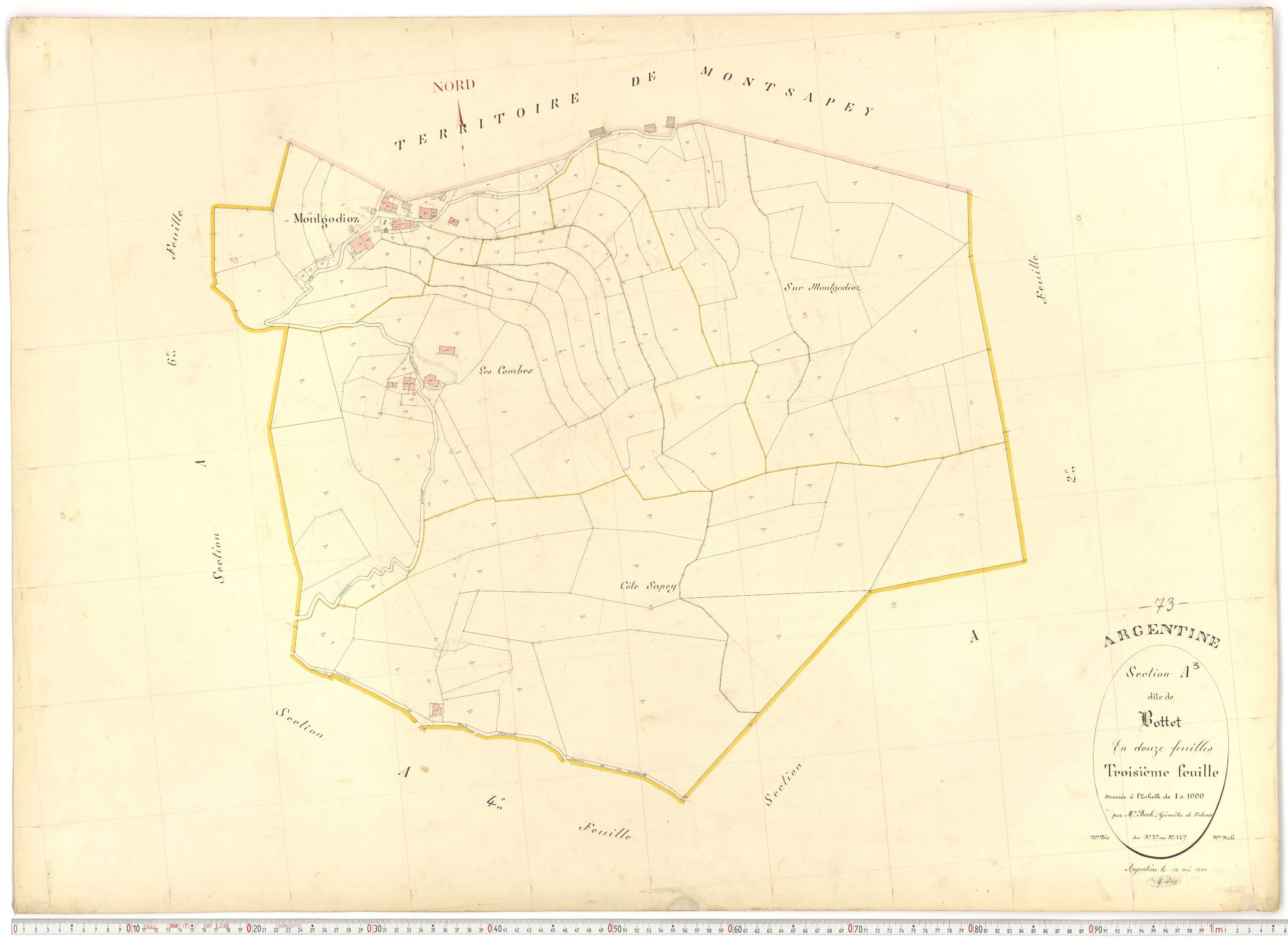 Argentine - Plans cadastraux du premier cadastre français.