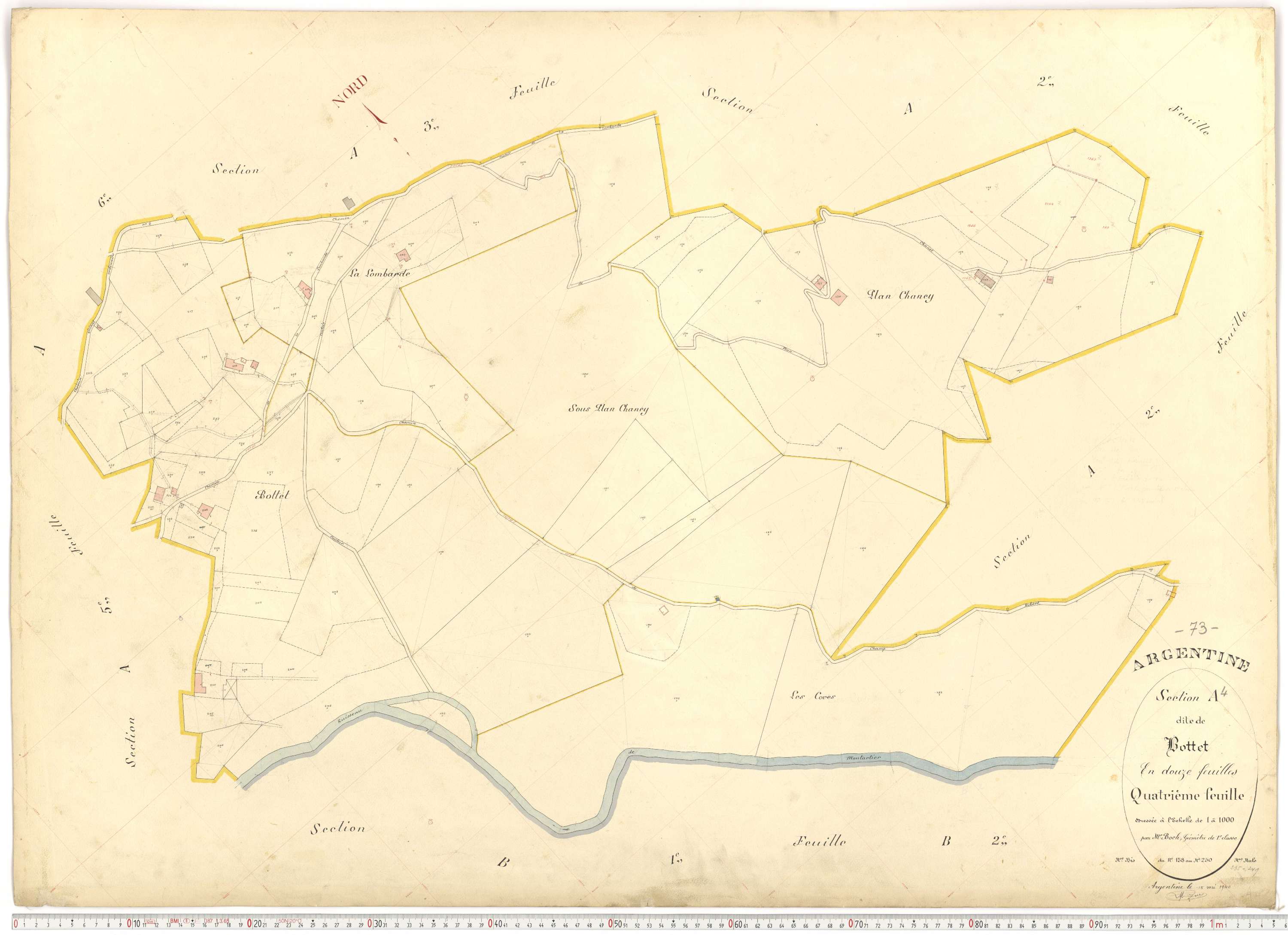 Argentine - Plans cadastraux du premier cadastre français.