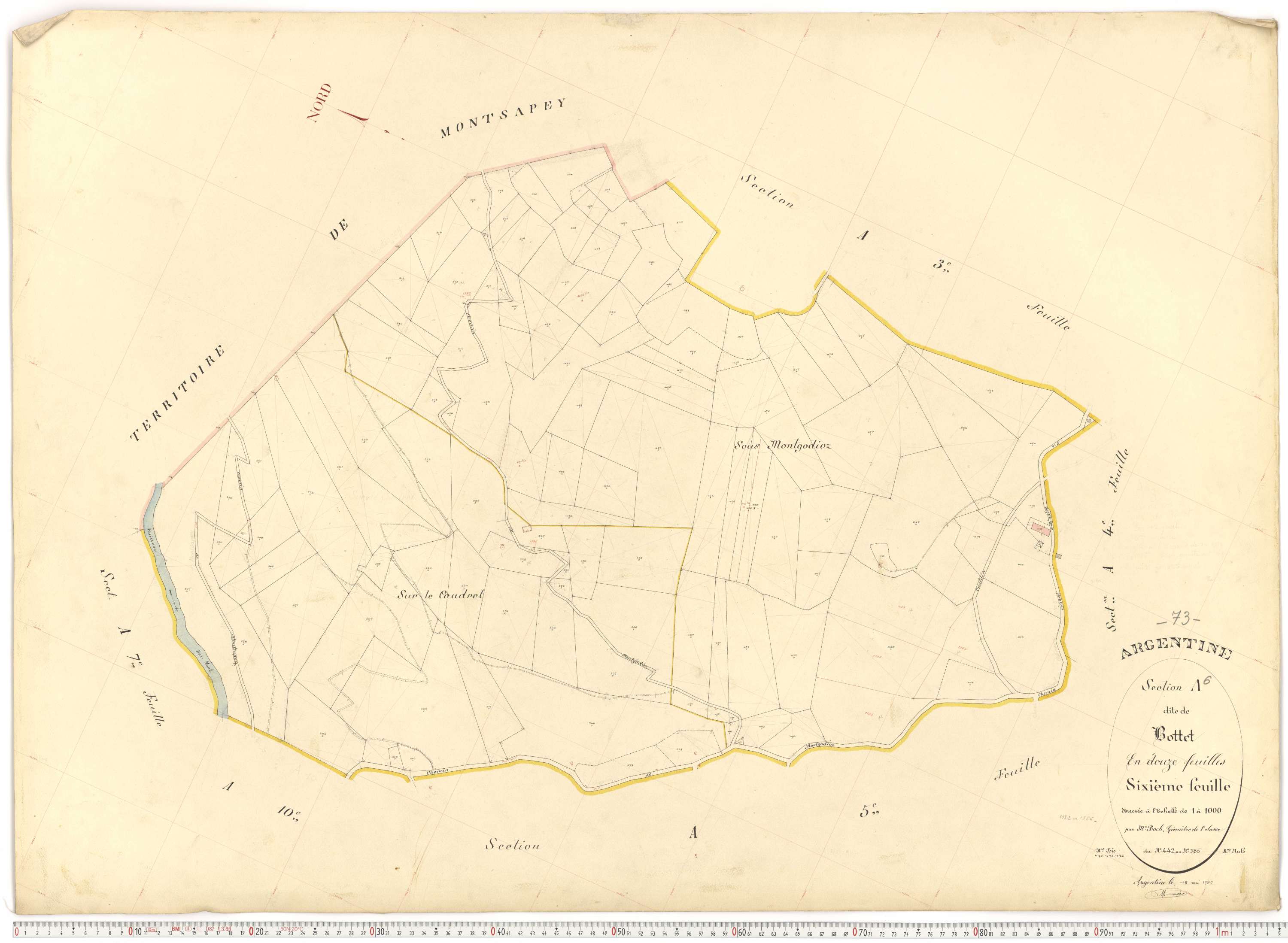 Argentine - Plans cadastraux du premier cadastre français.