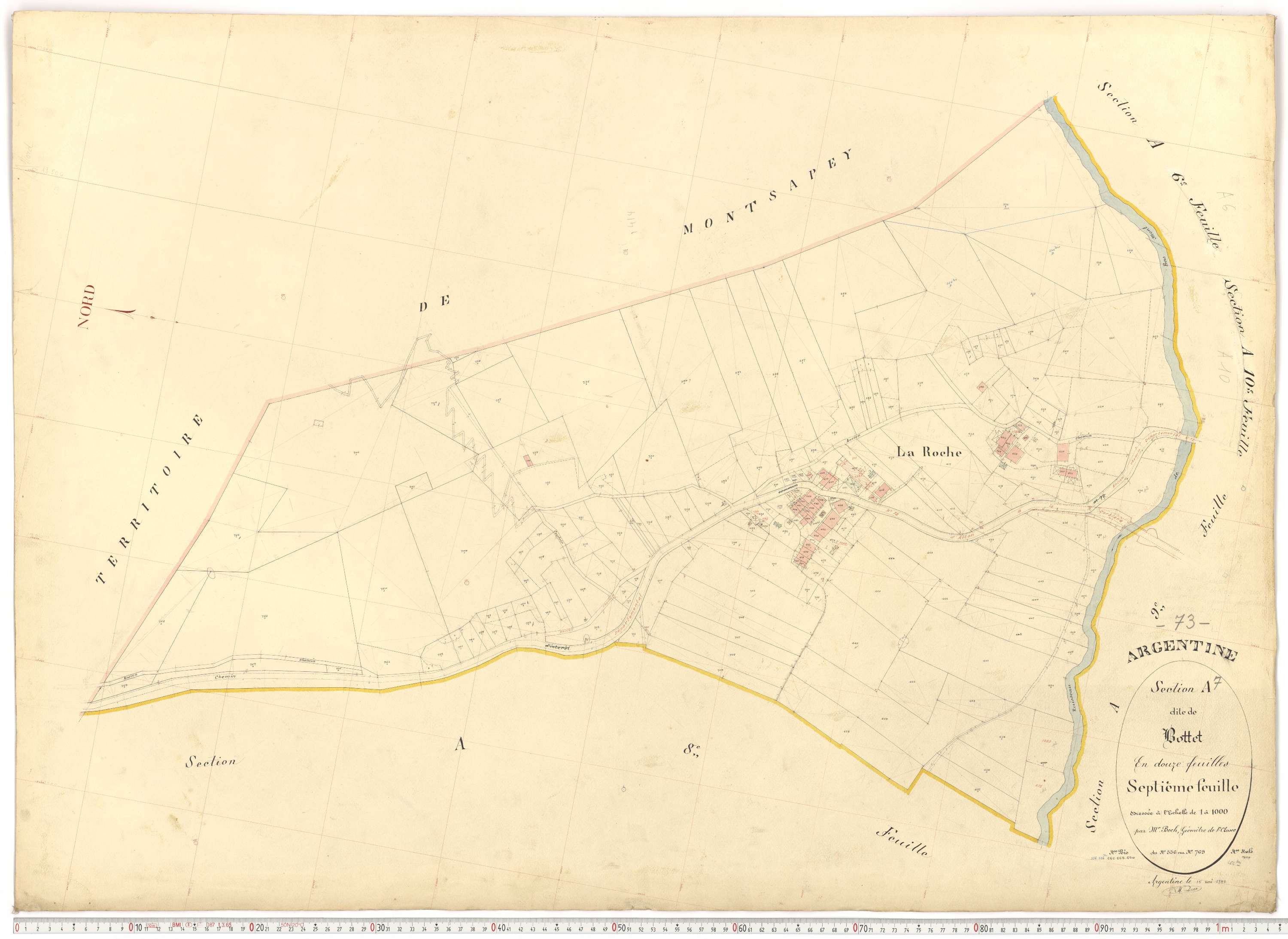 Argentine - Plans cadastraux du premier cadastre français.