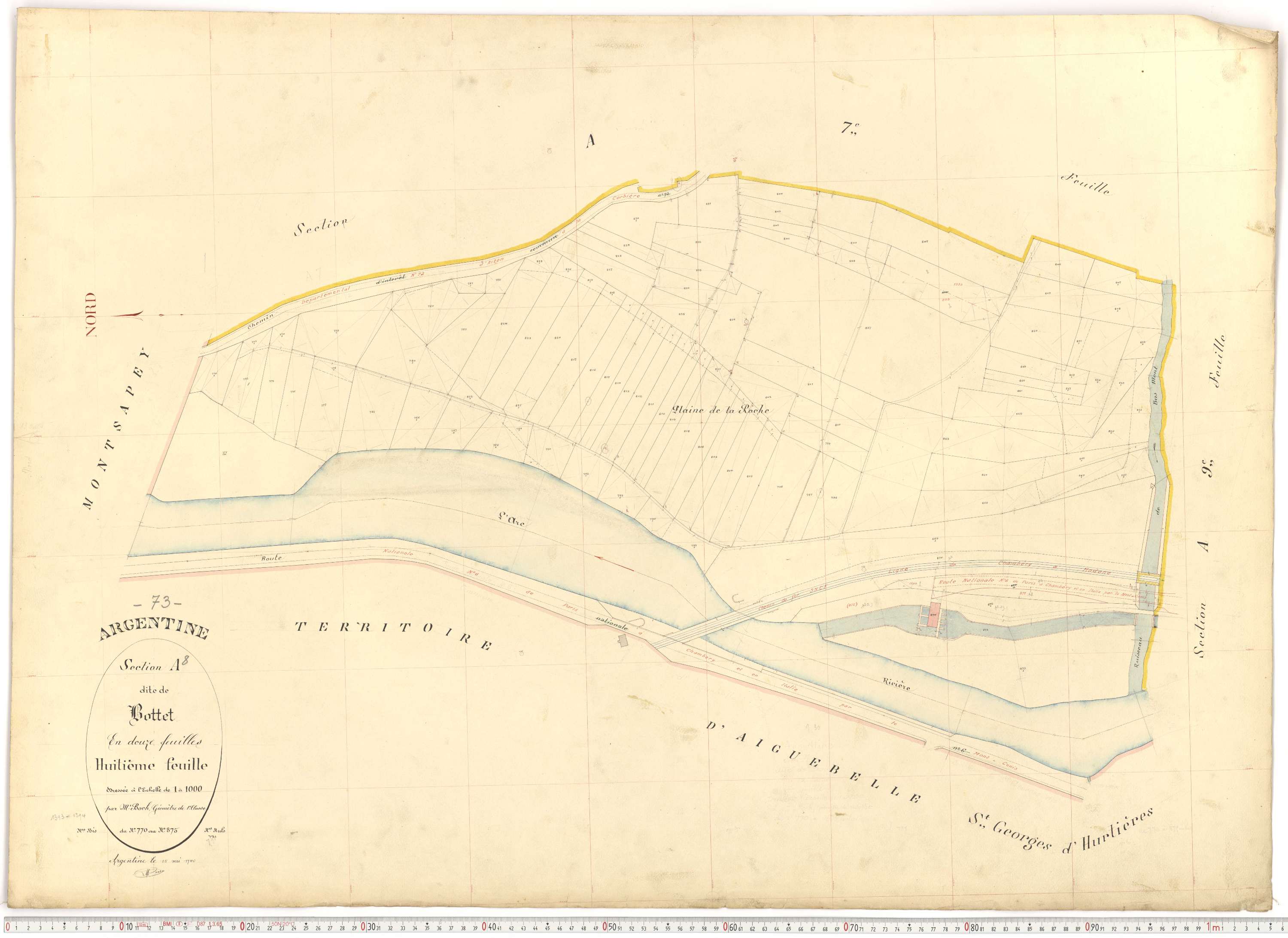 Argentine - Plans cadastraux du premier cadastre français.