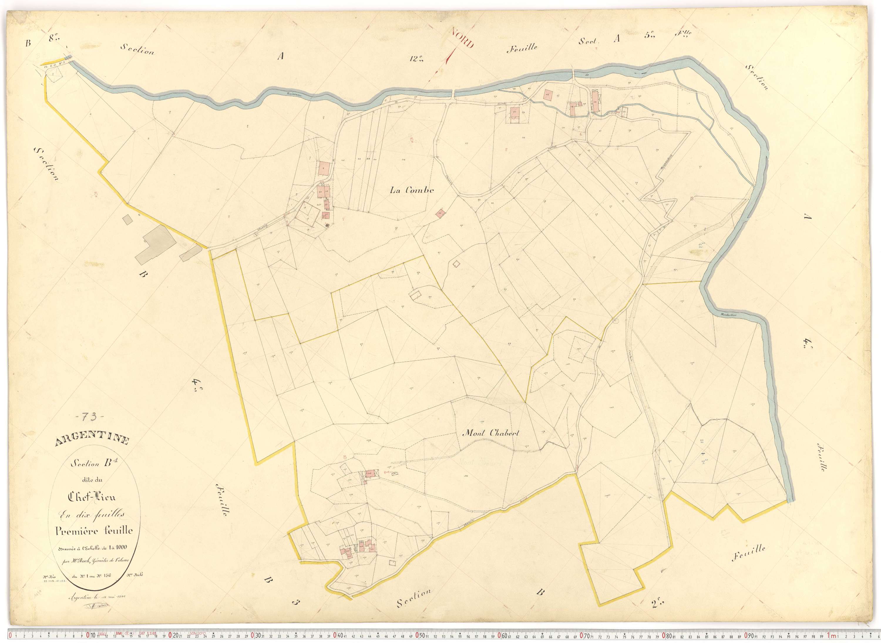 Argentine - Plans cadastraux du premier cadastre français.