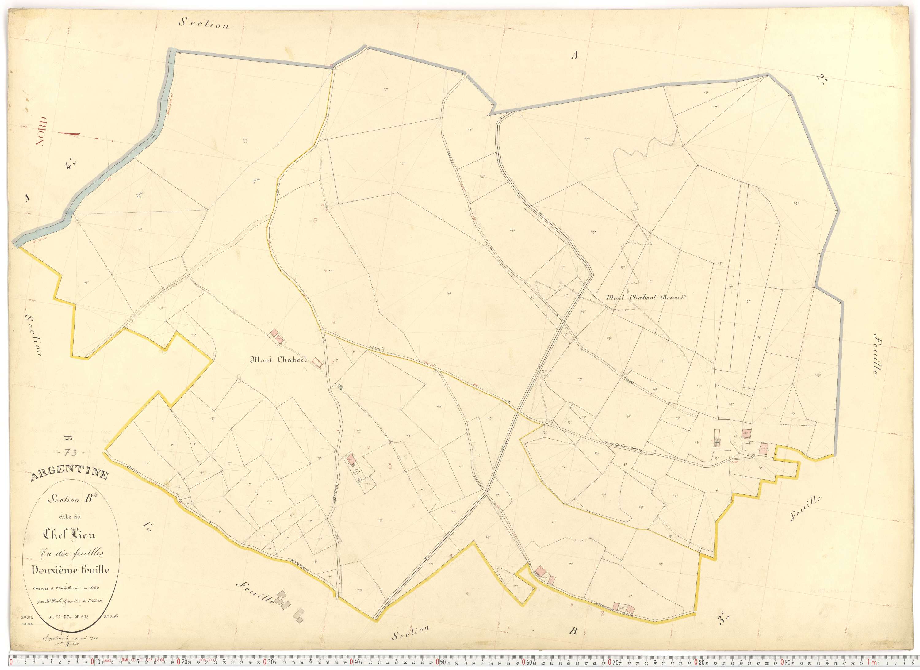 Argentine - Plans cadastraux du premier cadastre français.