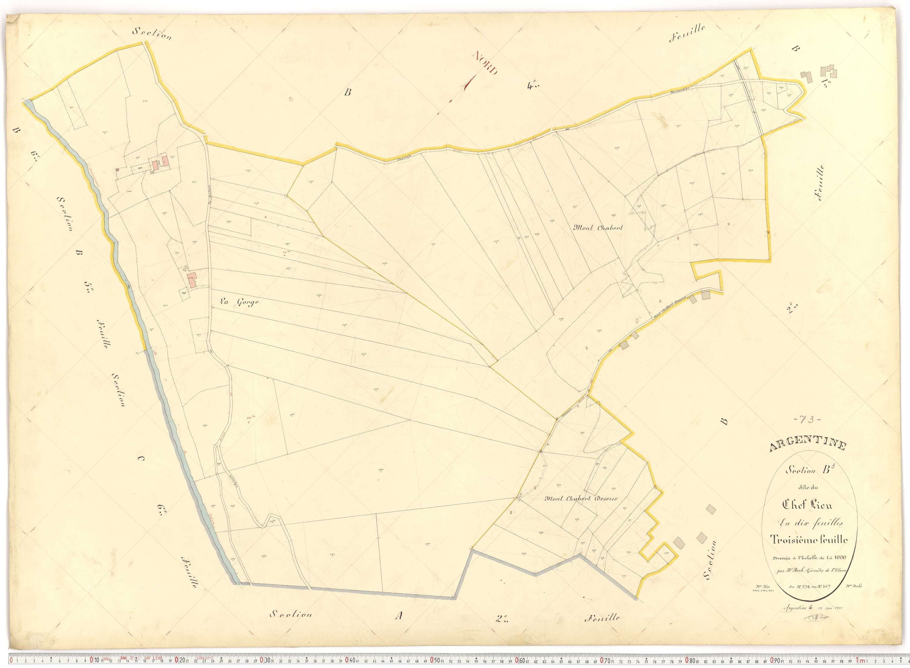 Argentine - Plans cadastraux du premier cadastre français.