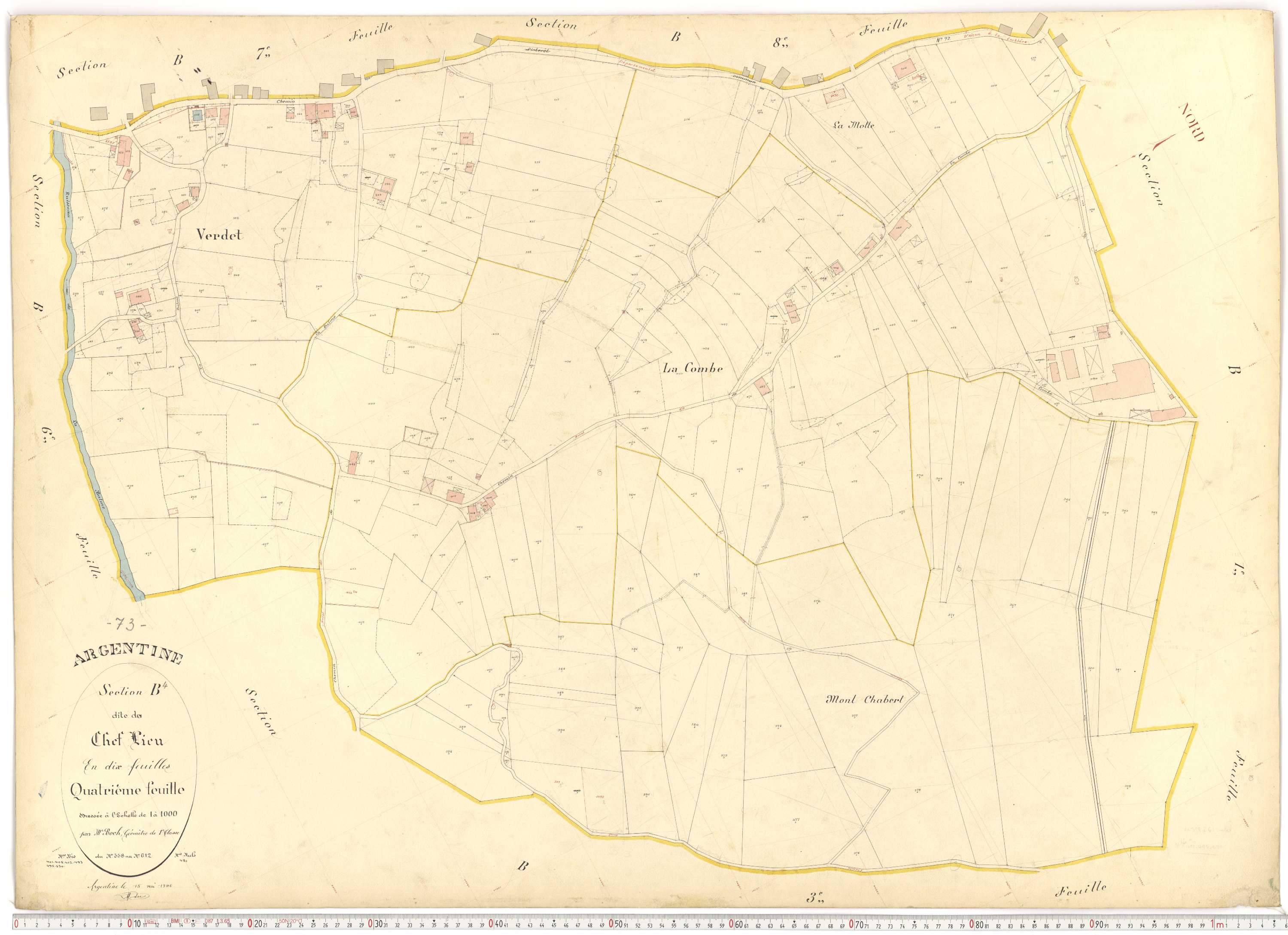 Argentine - Plans cadastraux du premier cadastre français.