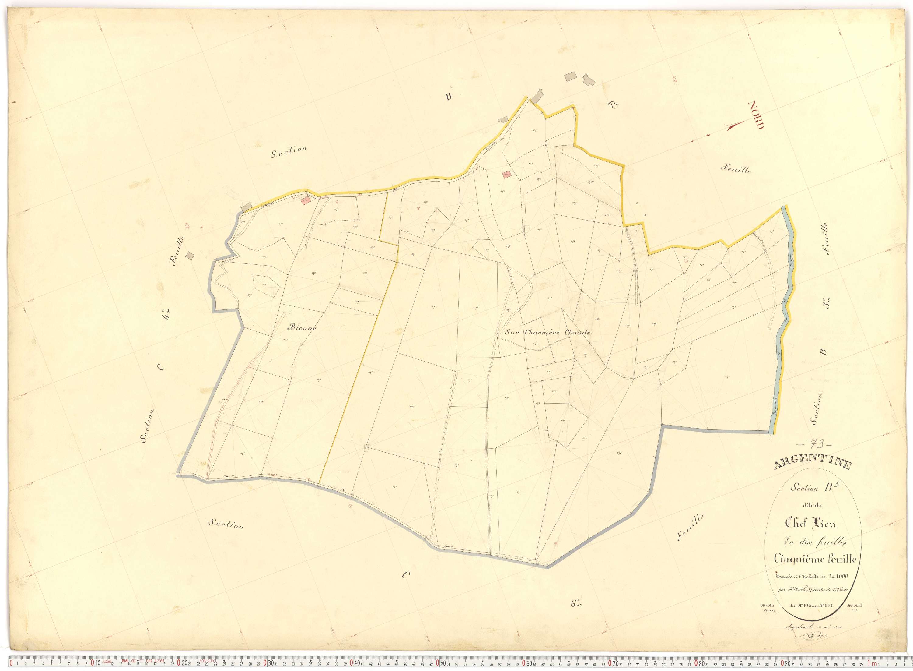 Argentine - Plans cadastraux du premier cadastre français.