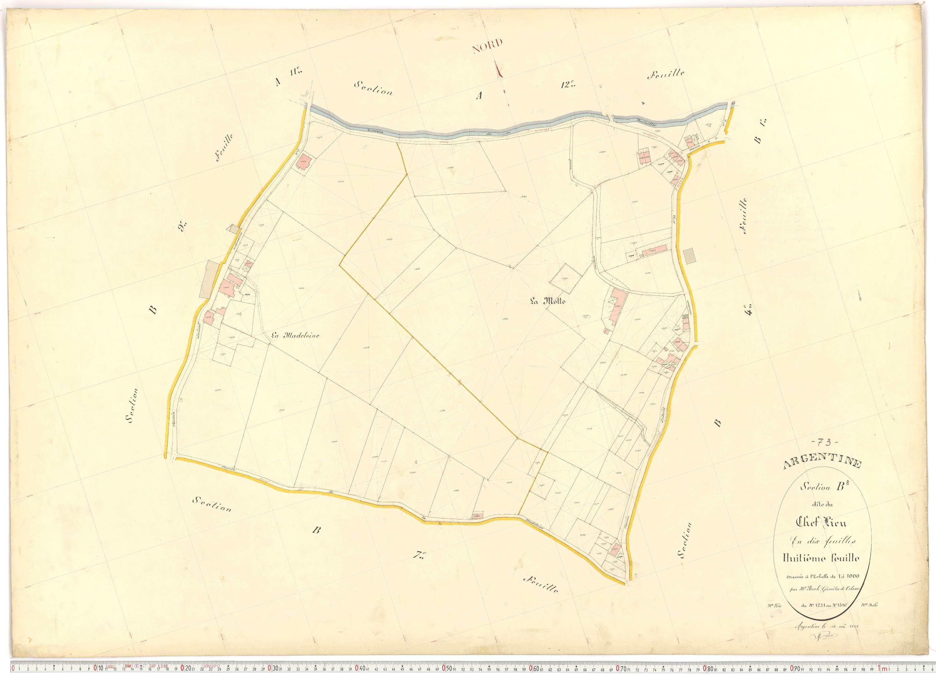 Argentine - Plans cadastraux du premier cadastre français.