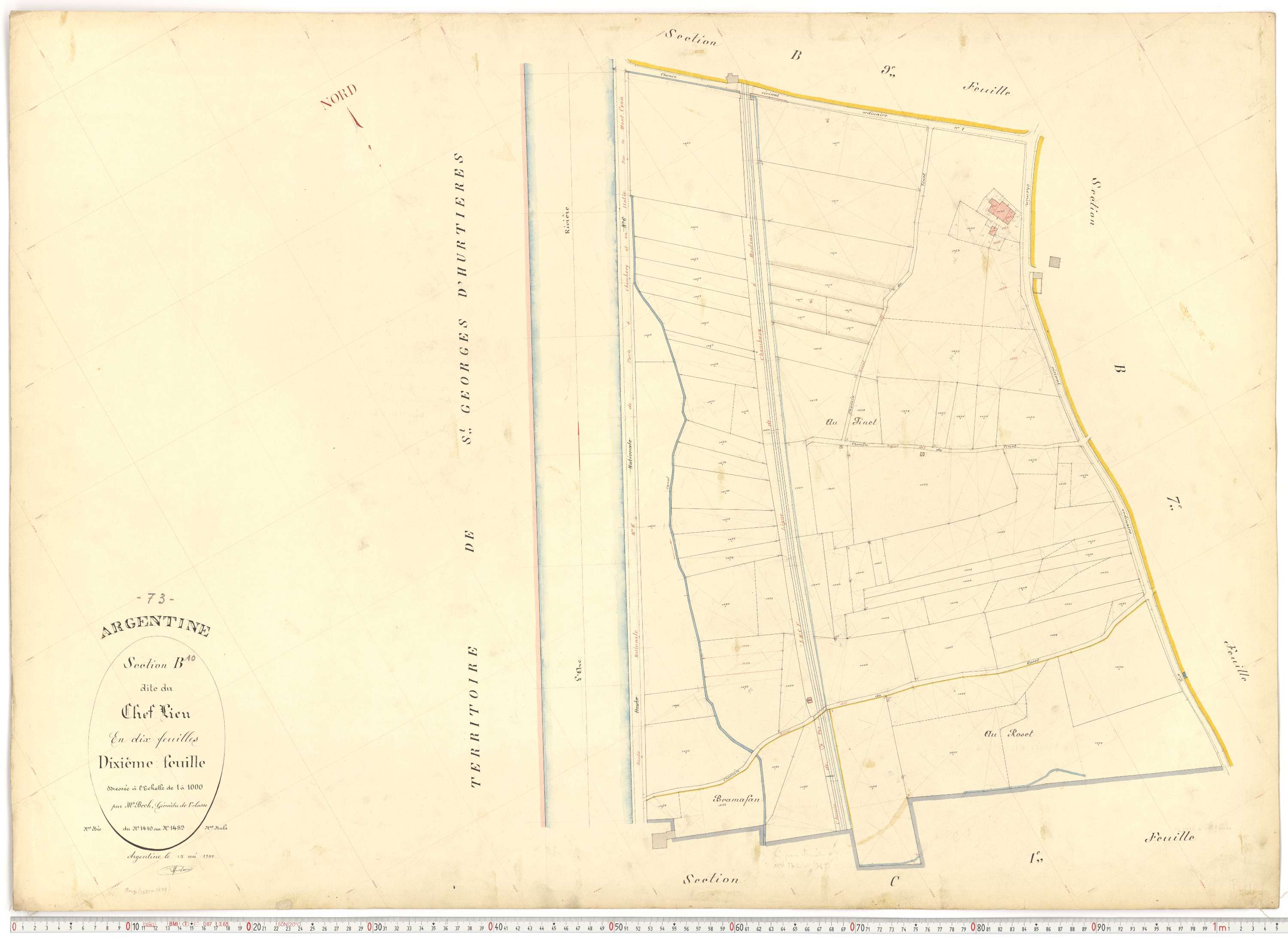 Argentine - Plans cadastraux du premier cadastre français.