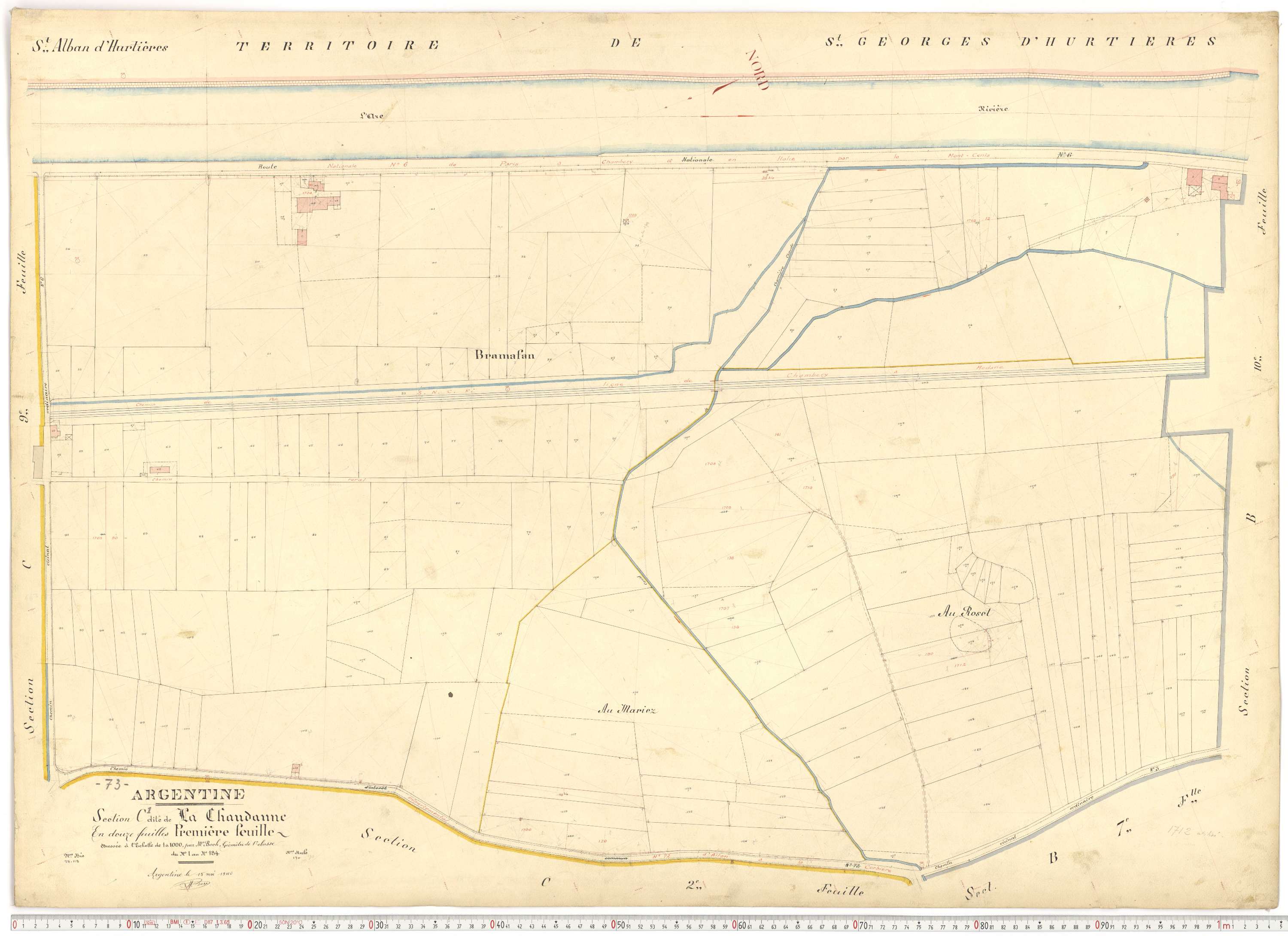 Argentine - Plans cadastraux du premier cadastre français.
