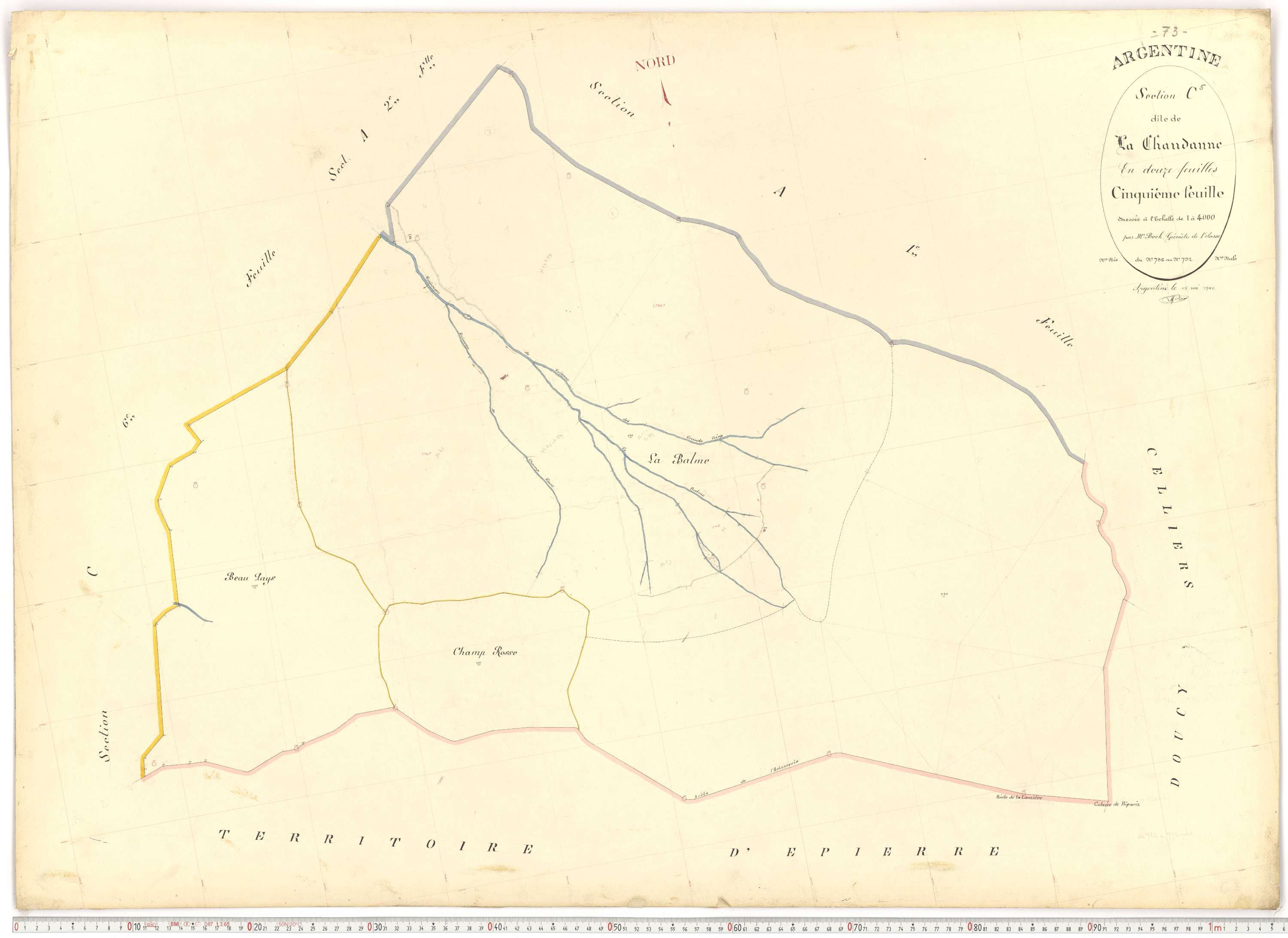 Argentine - Plans cadastraux du premier cadastre français.