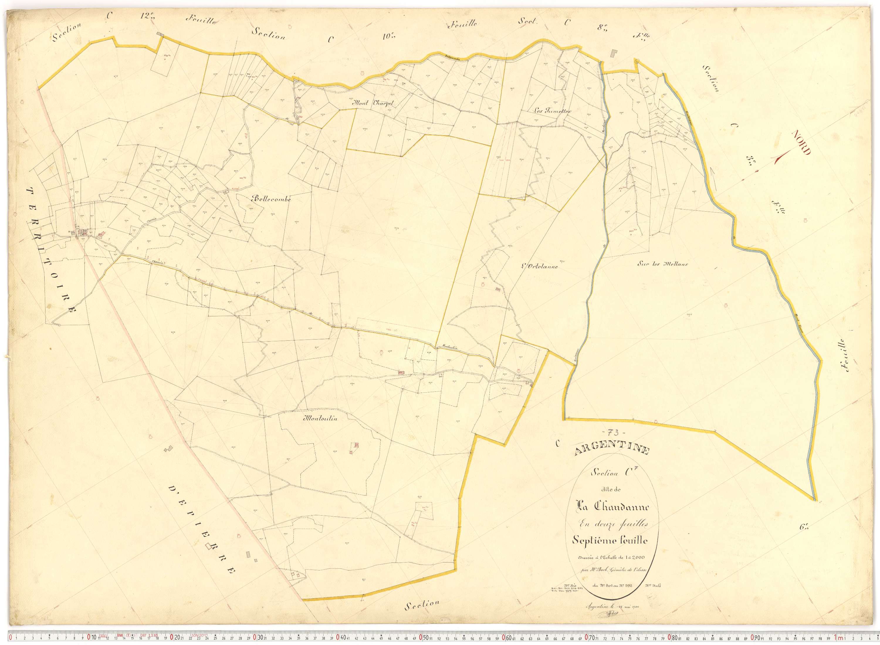 Argentine - Plans cadastraux du premier cadastre français.