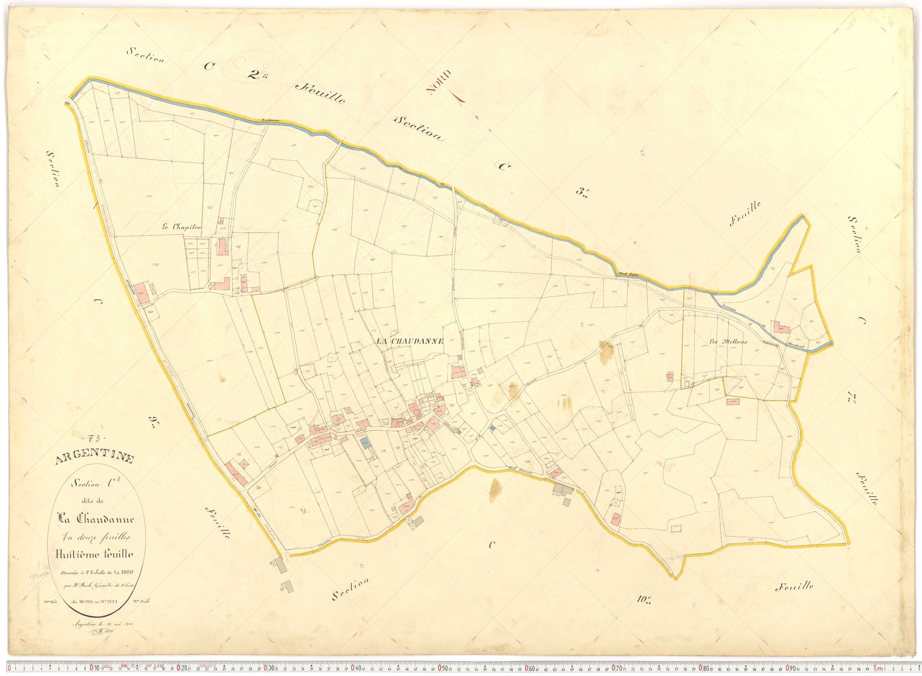Argentine - Plans cadastraux du premier cadastre français.