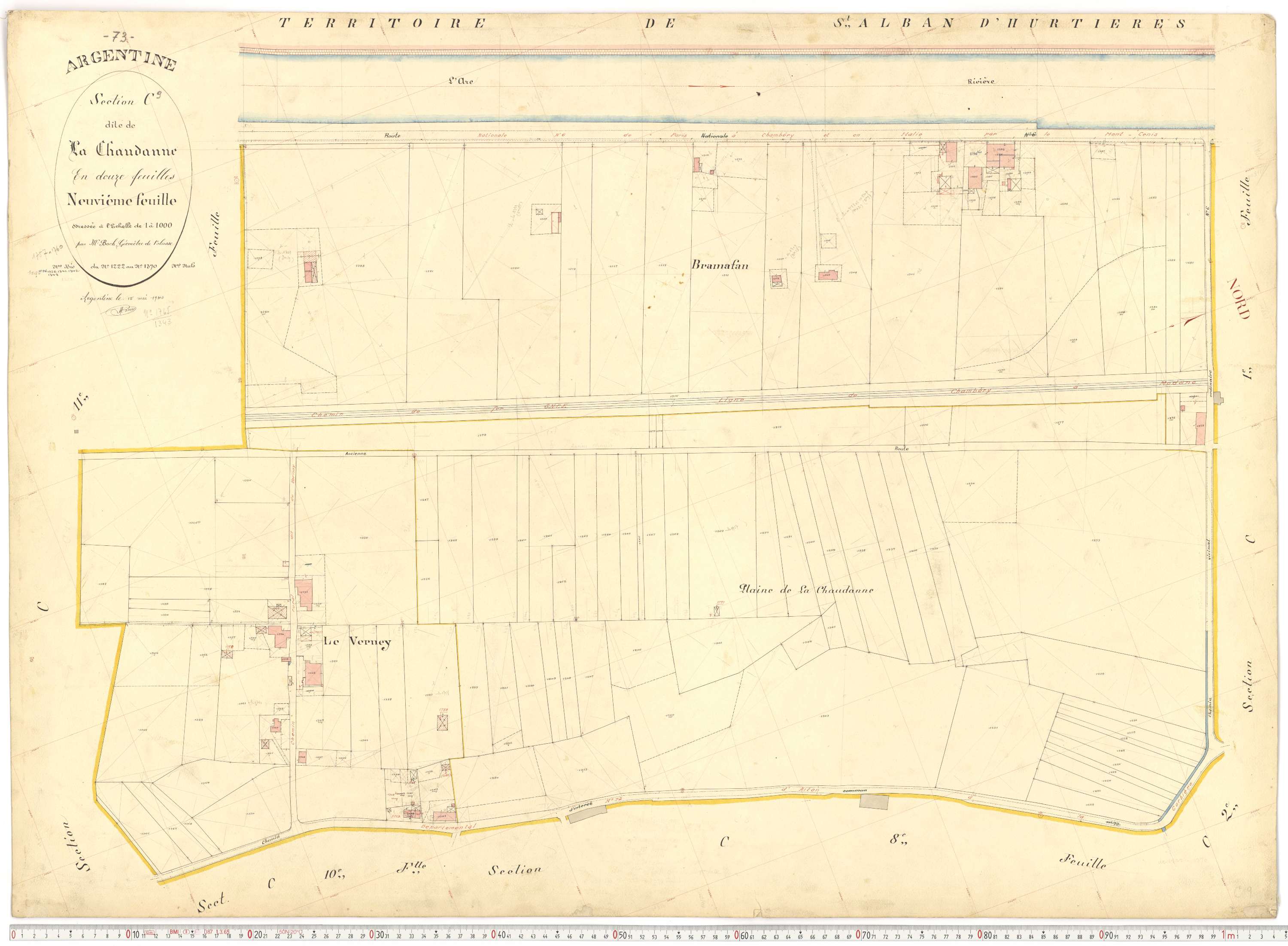 Argentine - Plans cadastraux du premier cadastre français.
