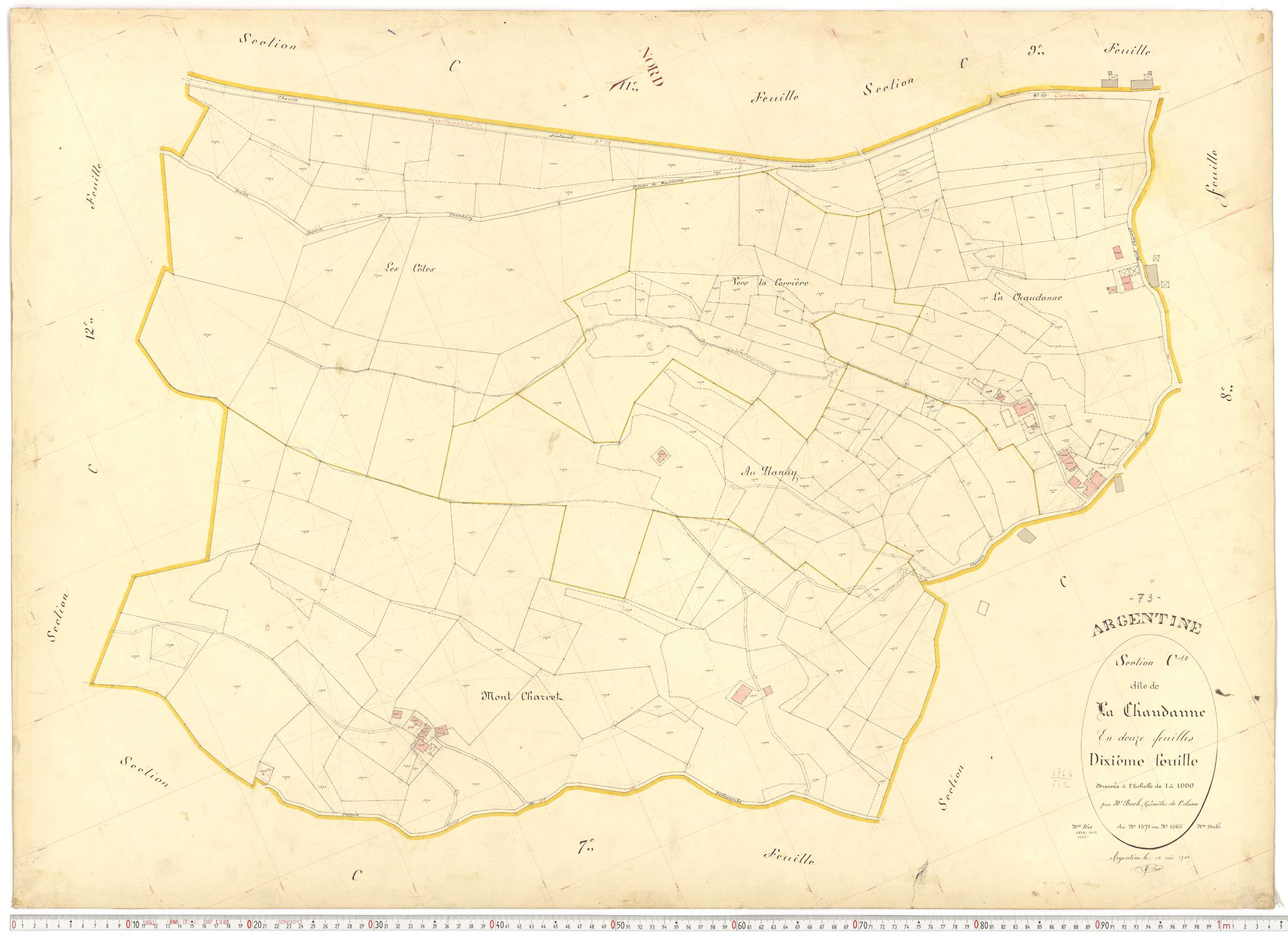 Argentine - Plans cadastraux du premier cadastre français.