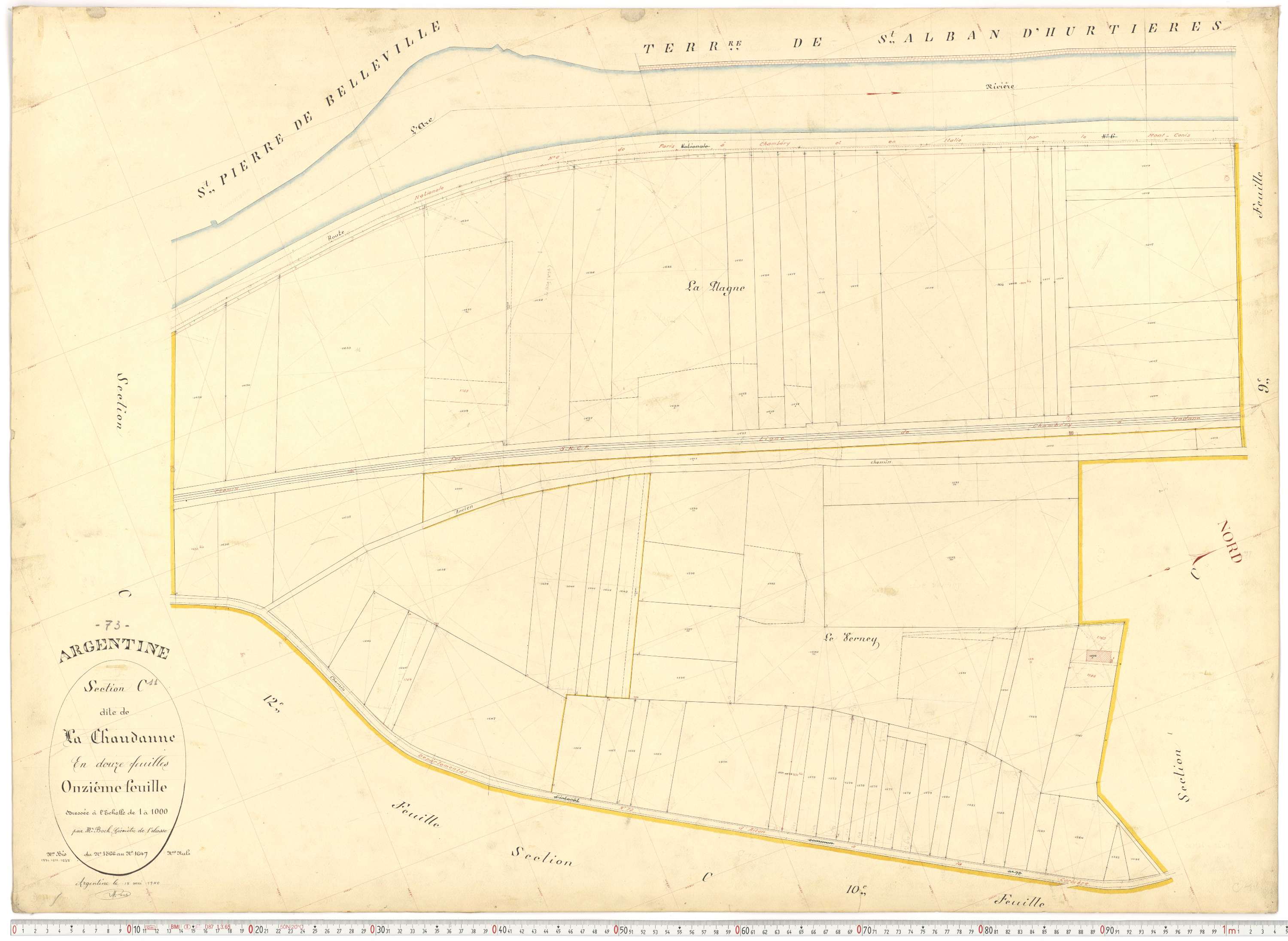 Argentine - Plans cadastraux du premier cadastre français.