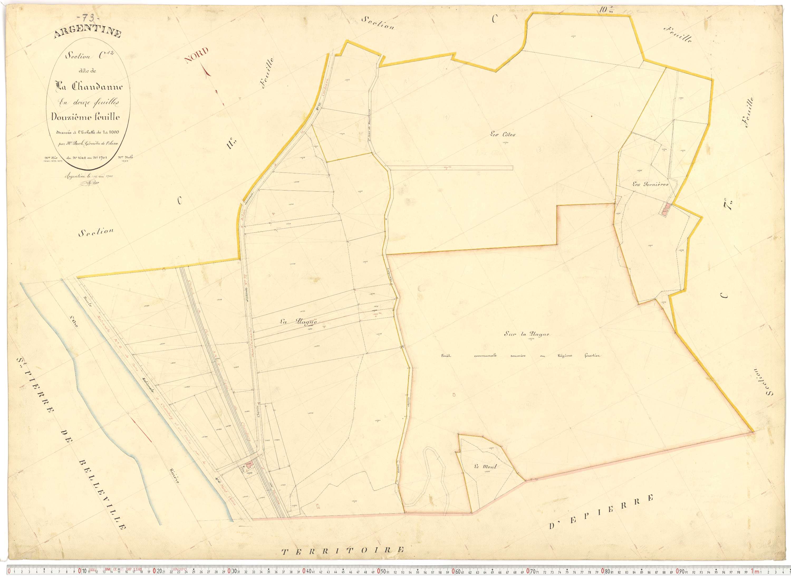 Argentine - Plans cadastraux du premier cadastre français.