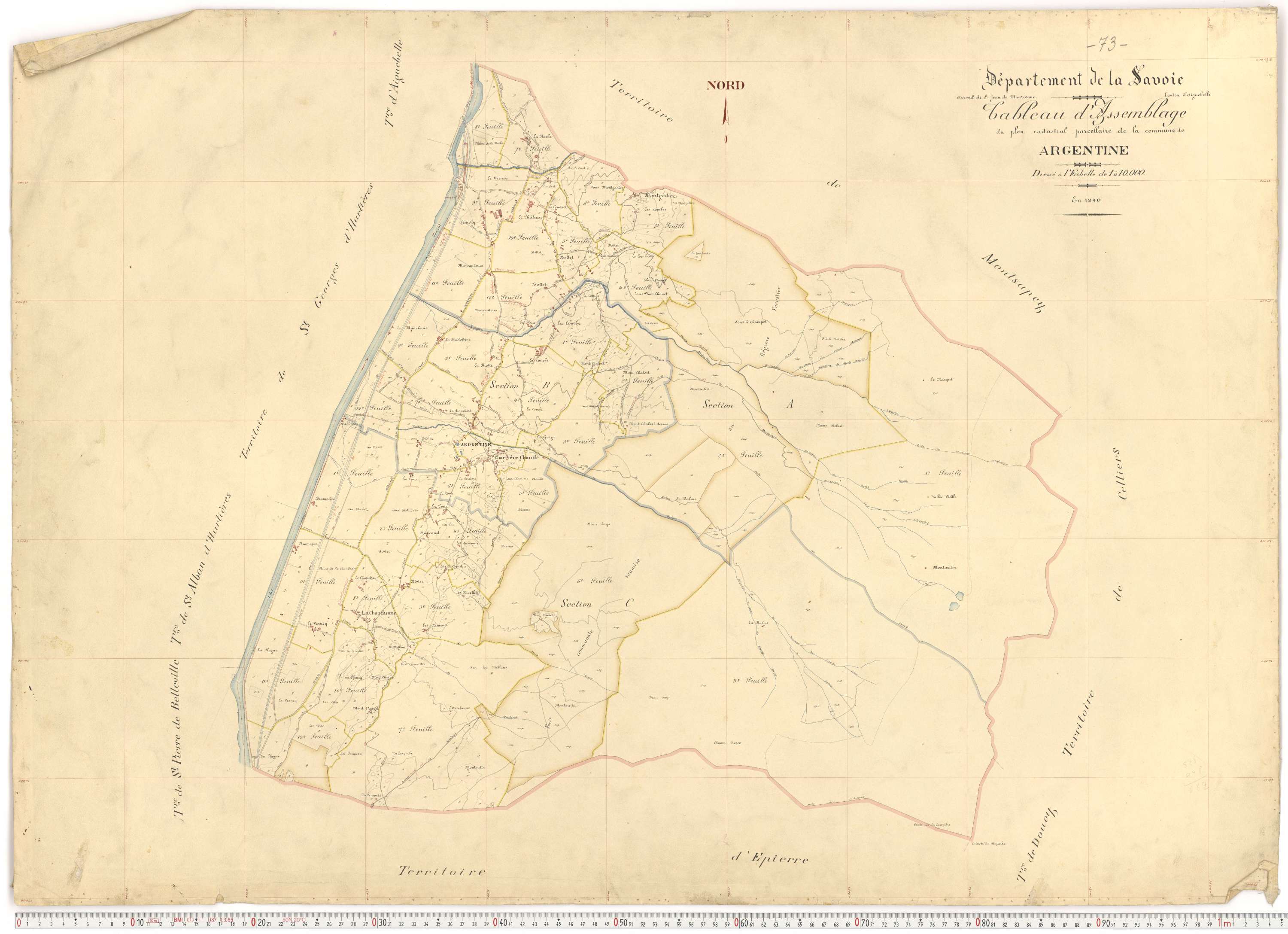 Argentine - Plans cadastraux du premier cadastre français.