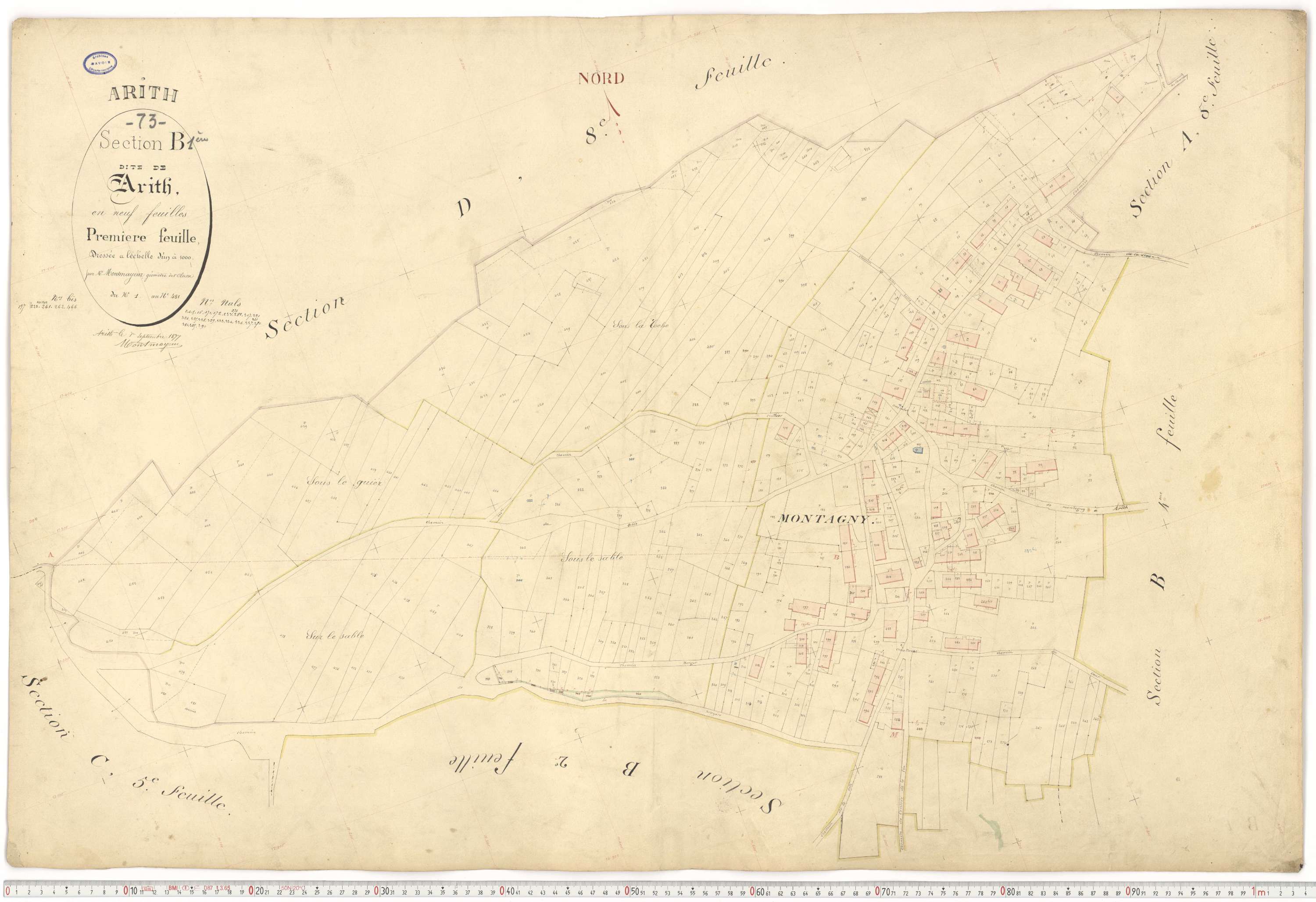 Arith - Cadastre français (1882).
