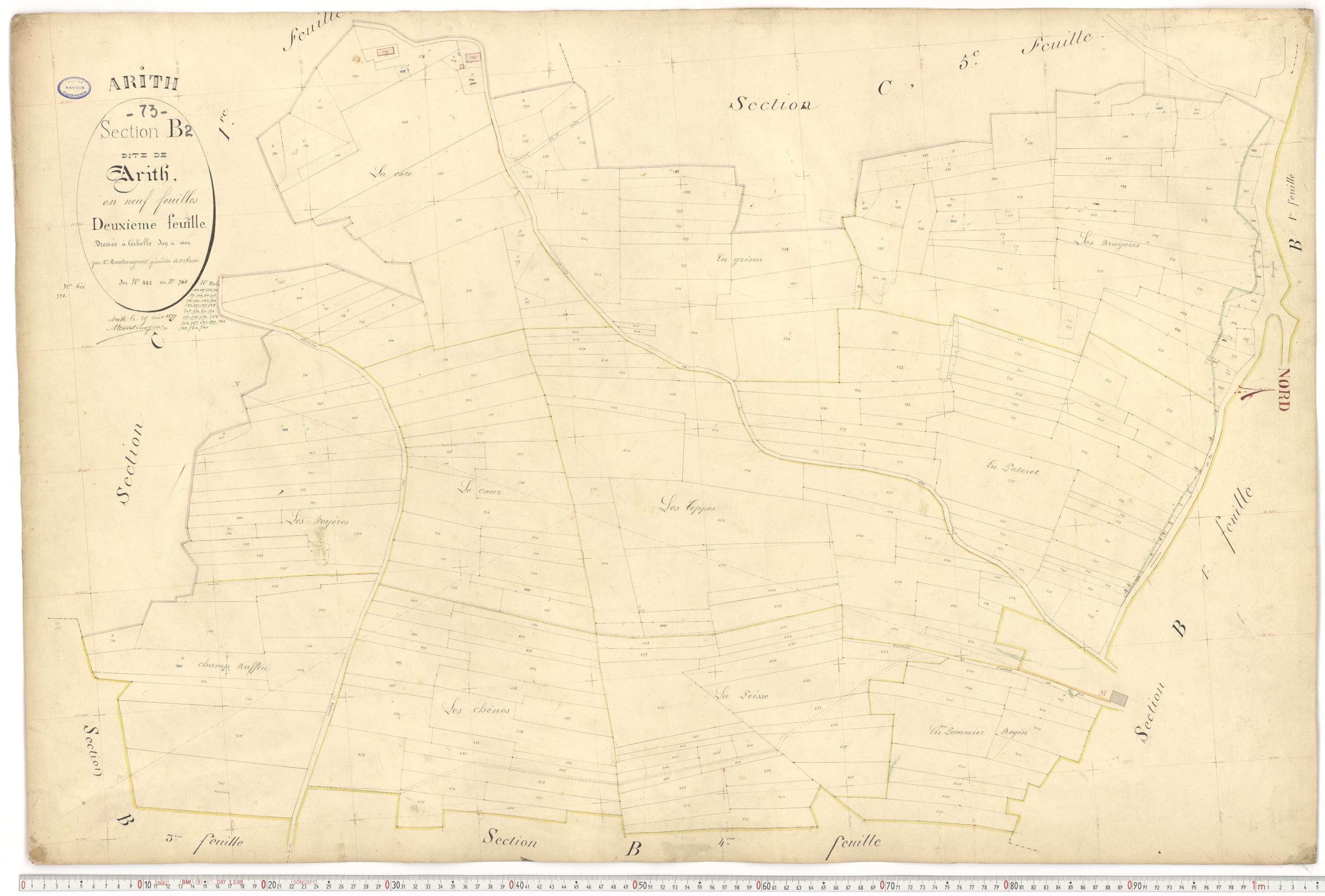 Arith - Cadastre français (1882).
