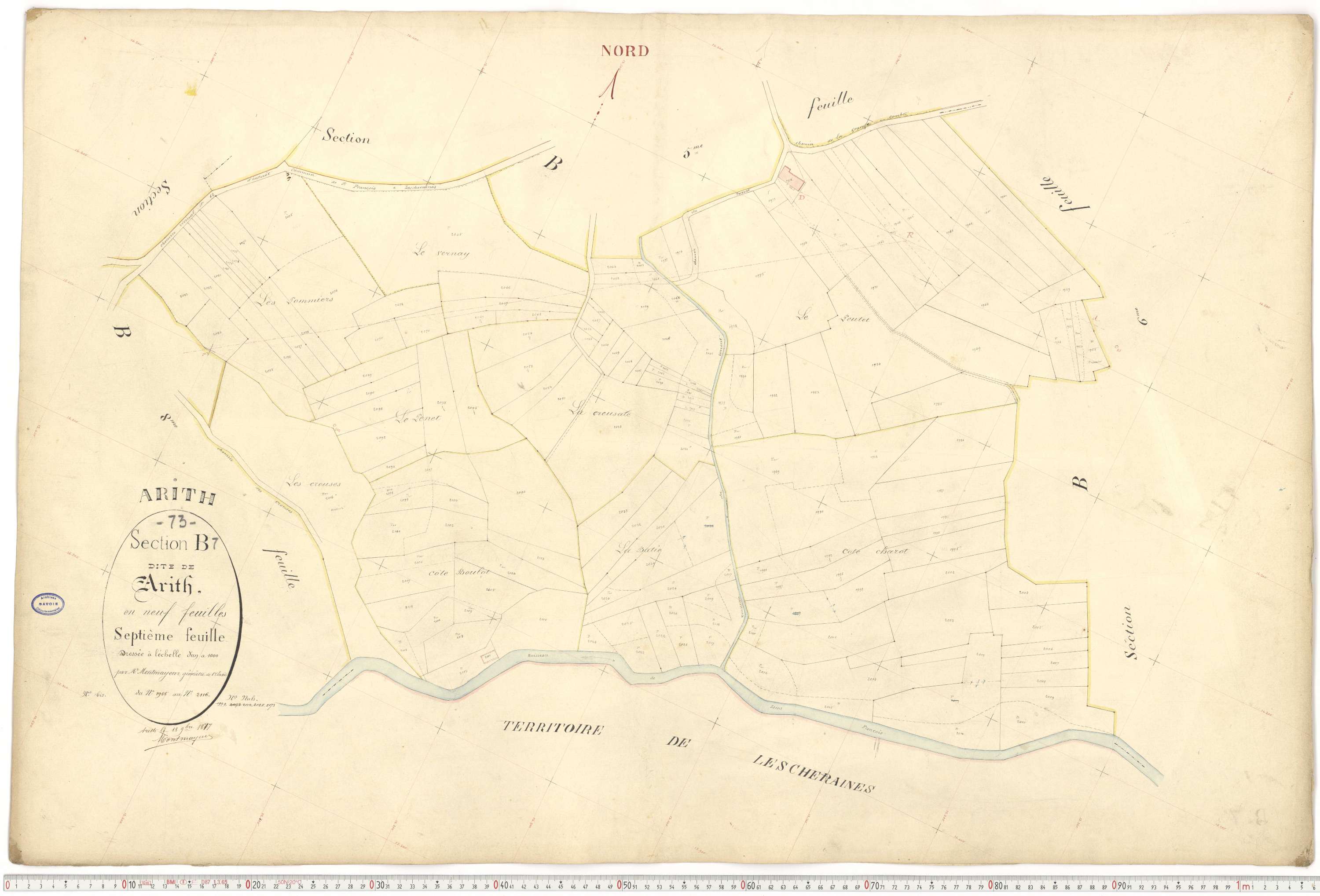 Arith - Cadastre français (1882).