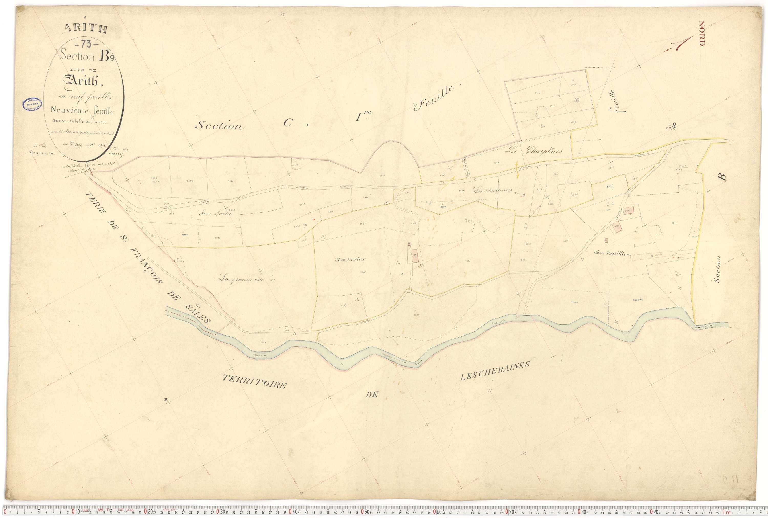 Arith - Cadastre français (1882).