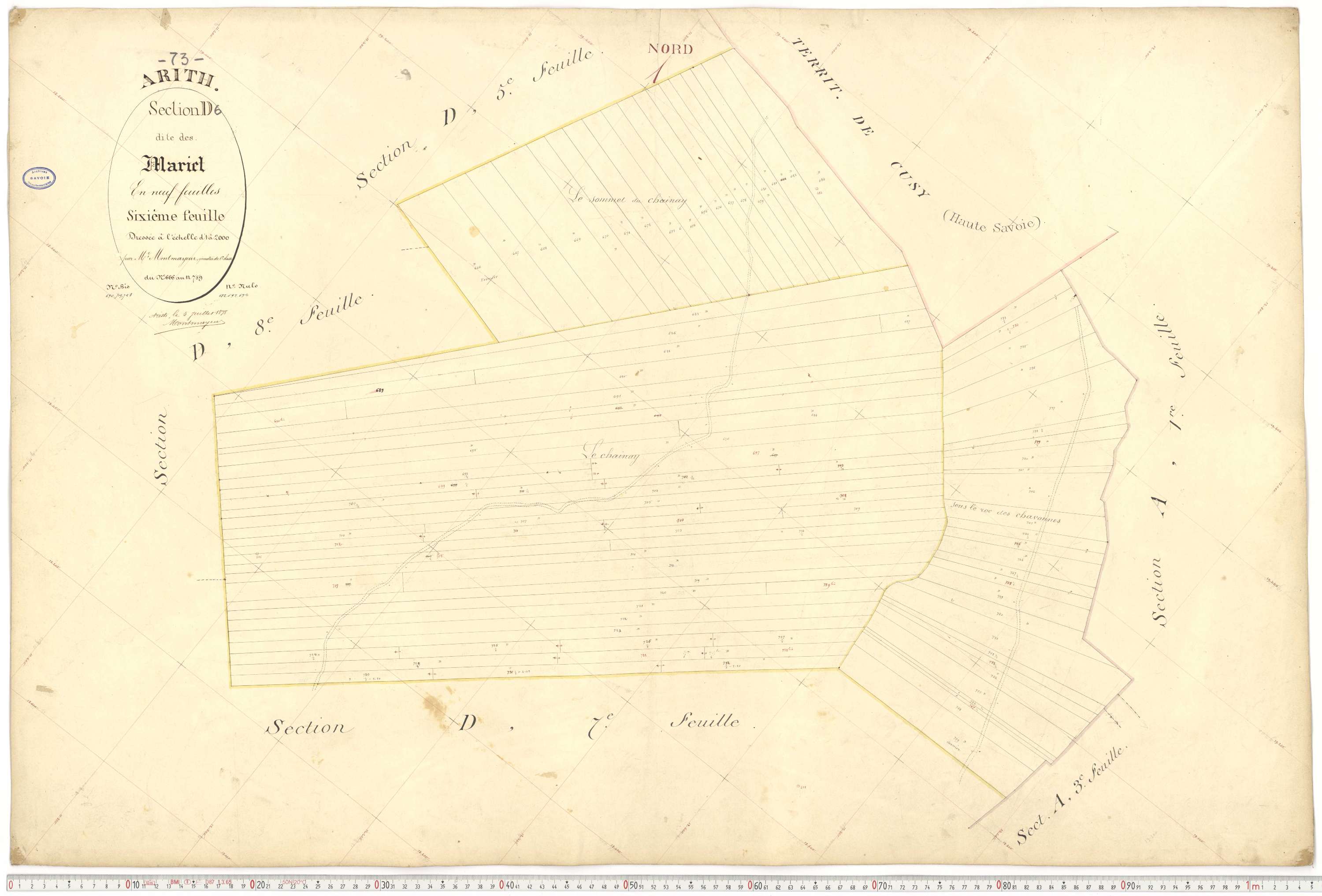 Arith - Cadastre français (1882).