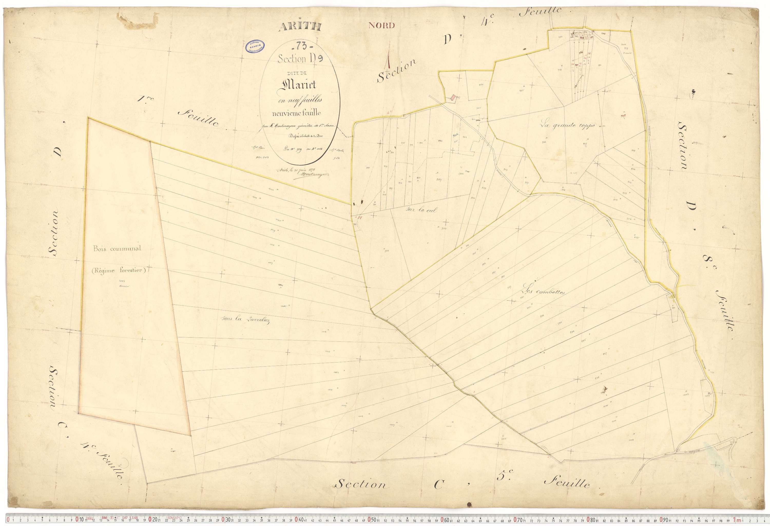 Arith - Cadastre français (1882).