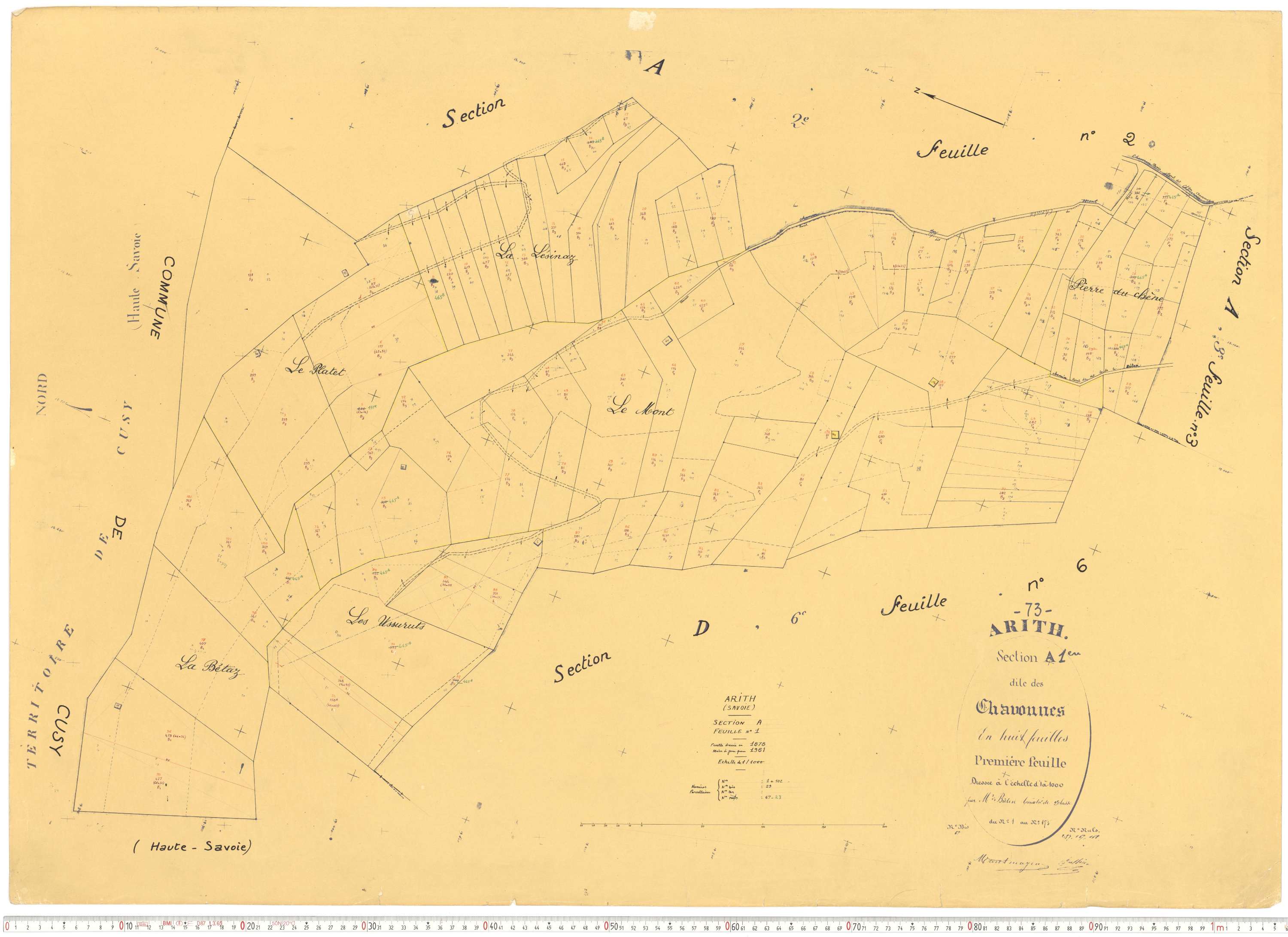 Arith - Cadastre rénové, version de travail (1961).