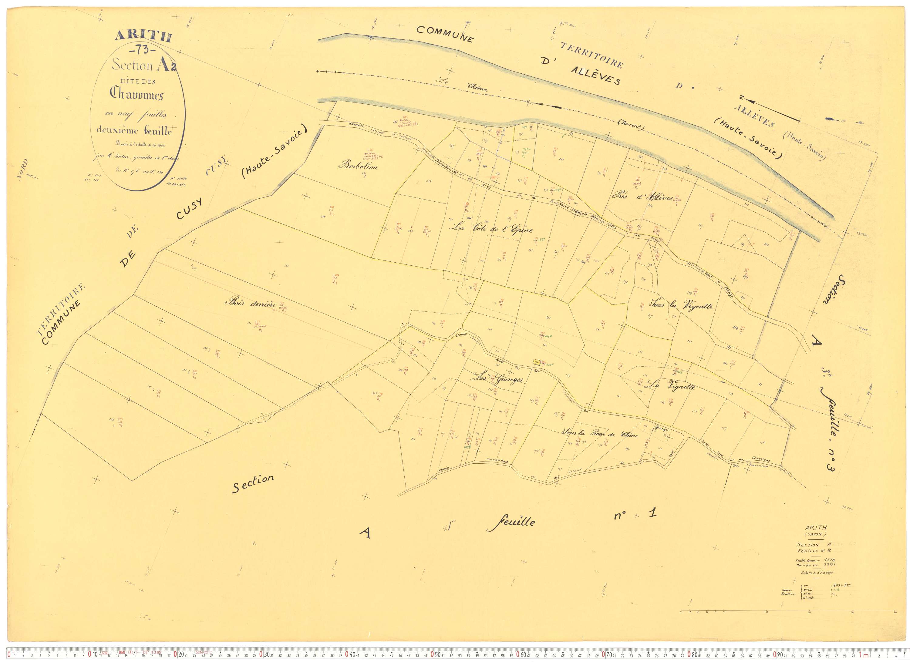 Arith - Cadastre rénové, version de travail (1961).