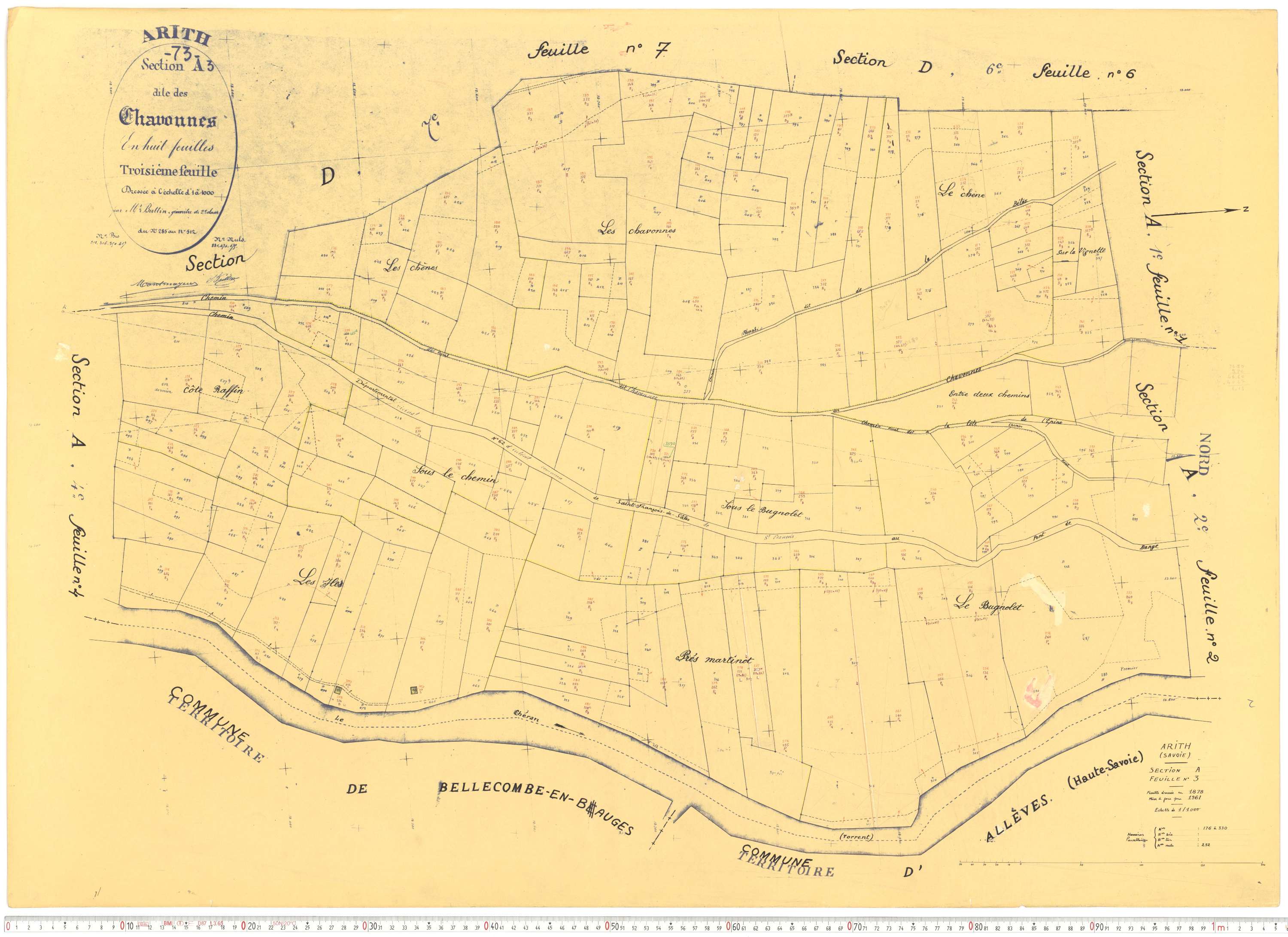 Arith - Cadastre rénové, version de travail (1961).