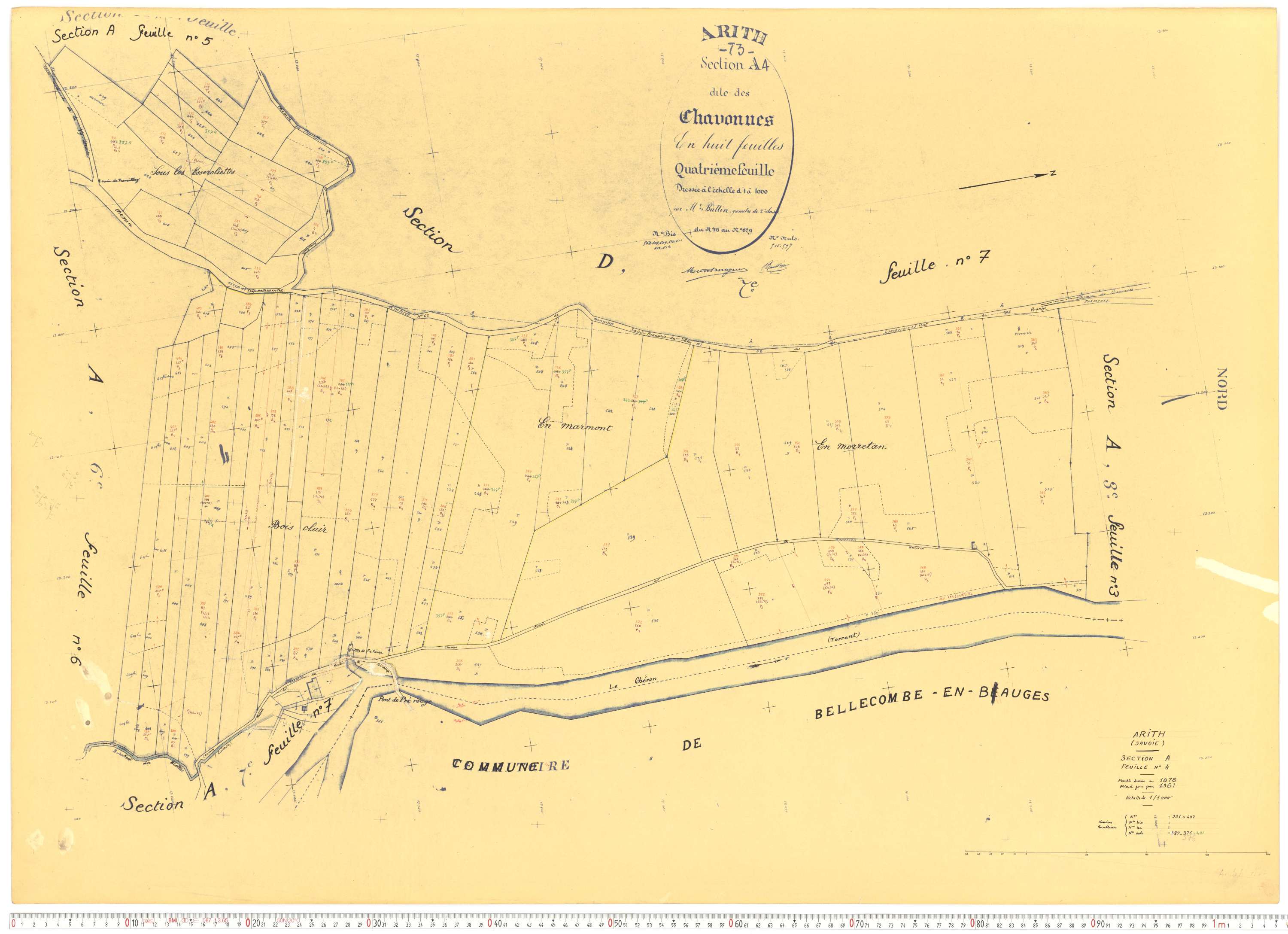 Arith - Cadastre rénové, version de travail (1961).