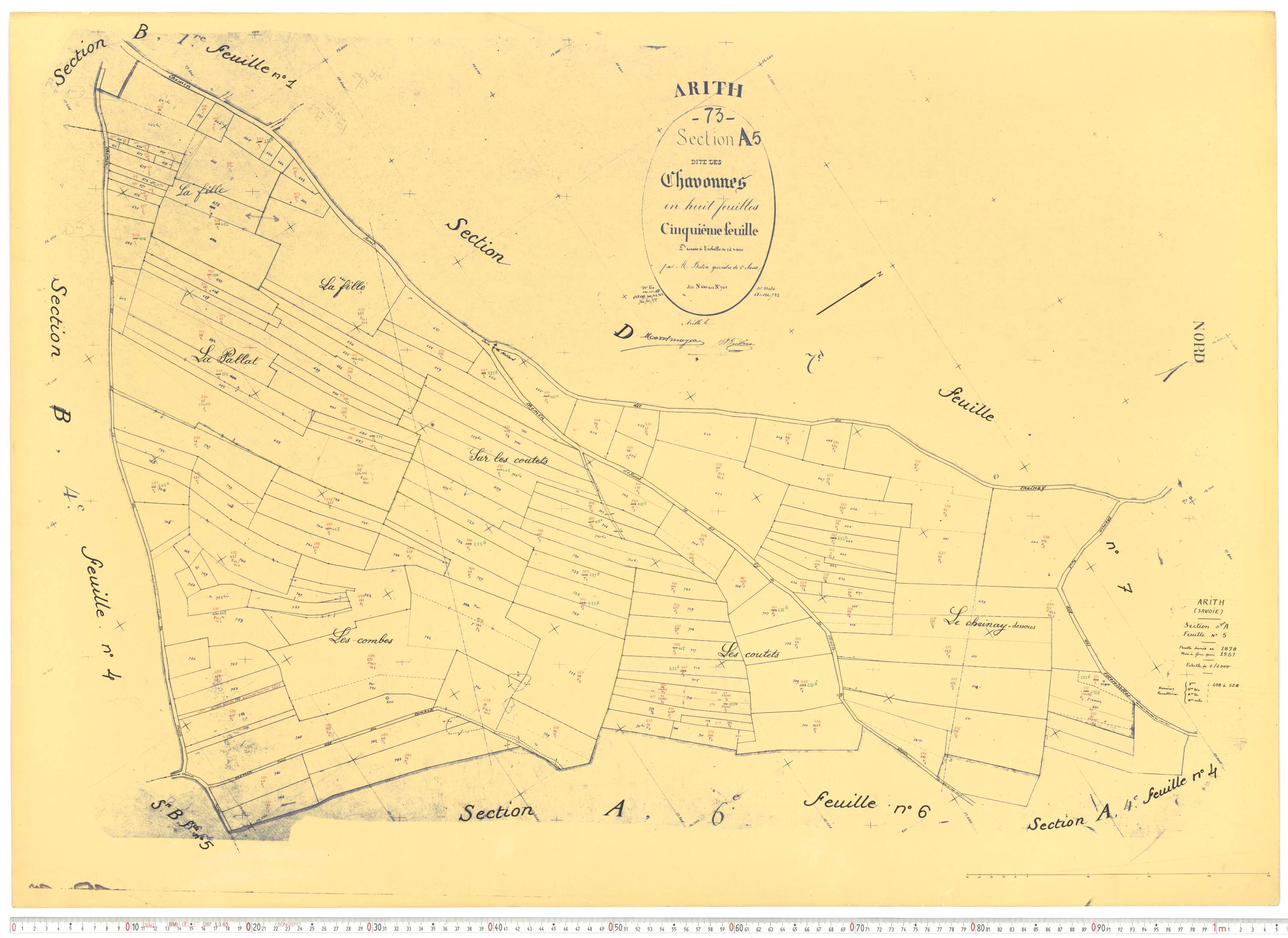 Arith - Cadastre rénové, version de travail (1961).