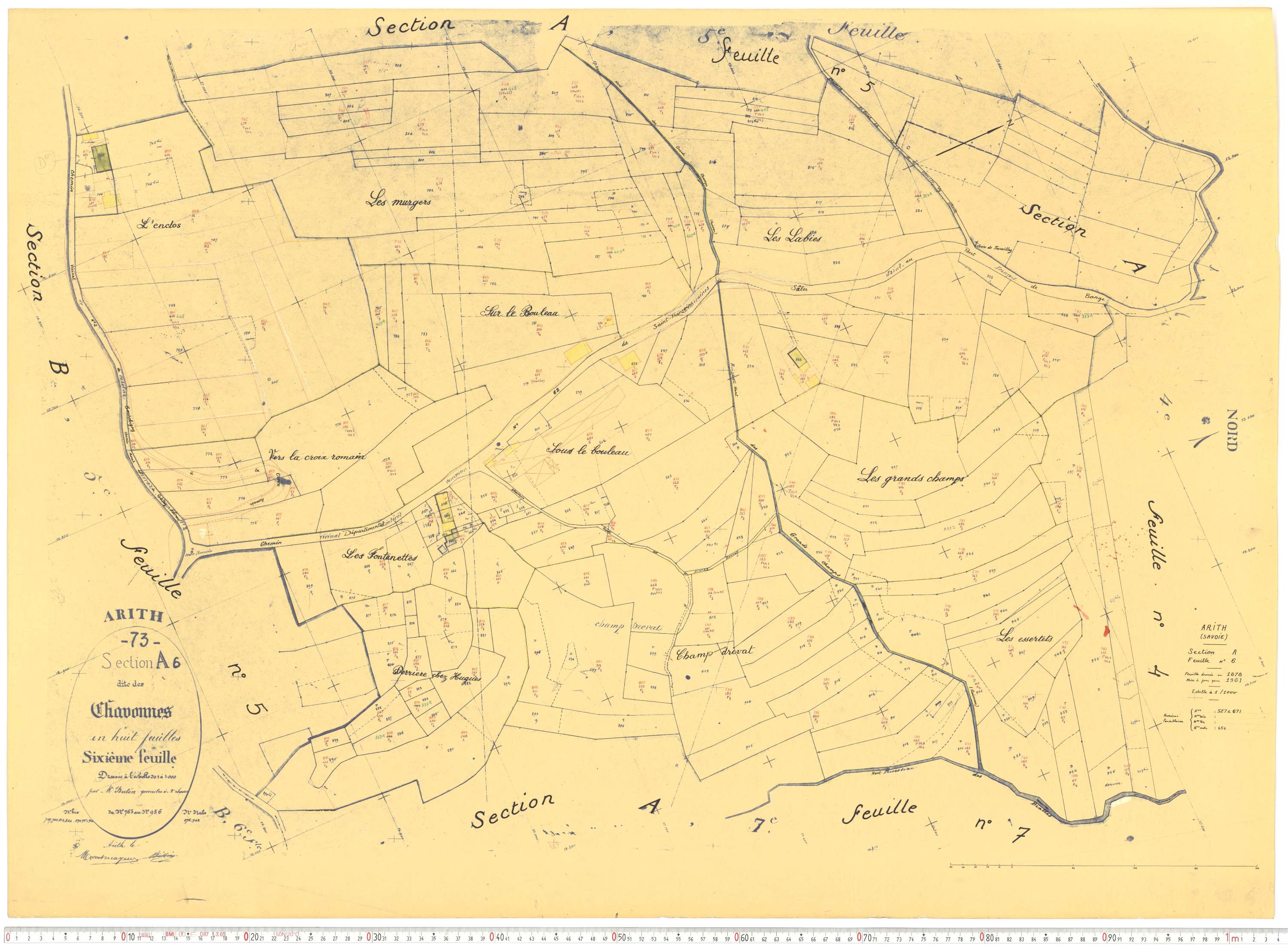 Arith - Cadastre rénové, version de travail (1961).